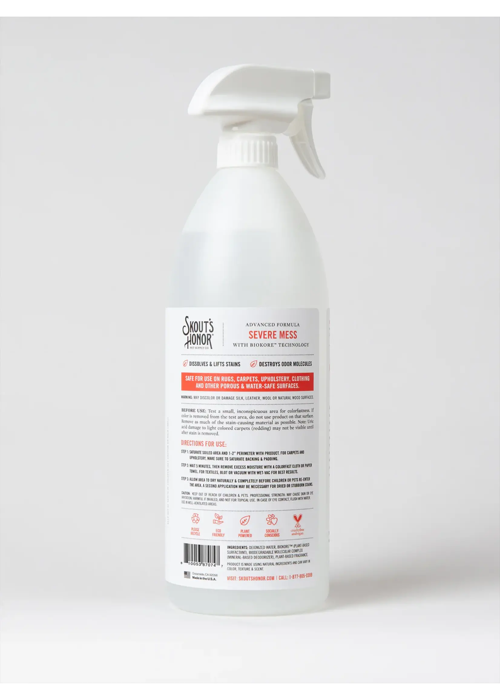 Skout's Honor Skout's Honor Severe Mess Stain & Odor Advanced Formula 35oz