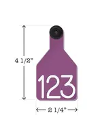 Ritchey Livestock Universal Dual Colored Medium Calf Tags Purple / White 25pk
