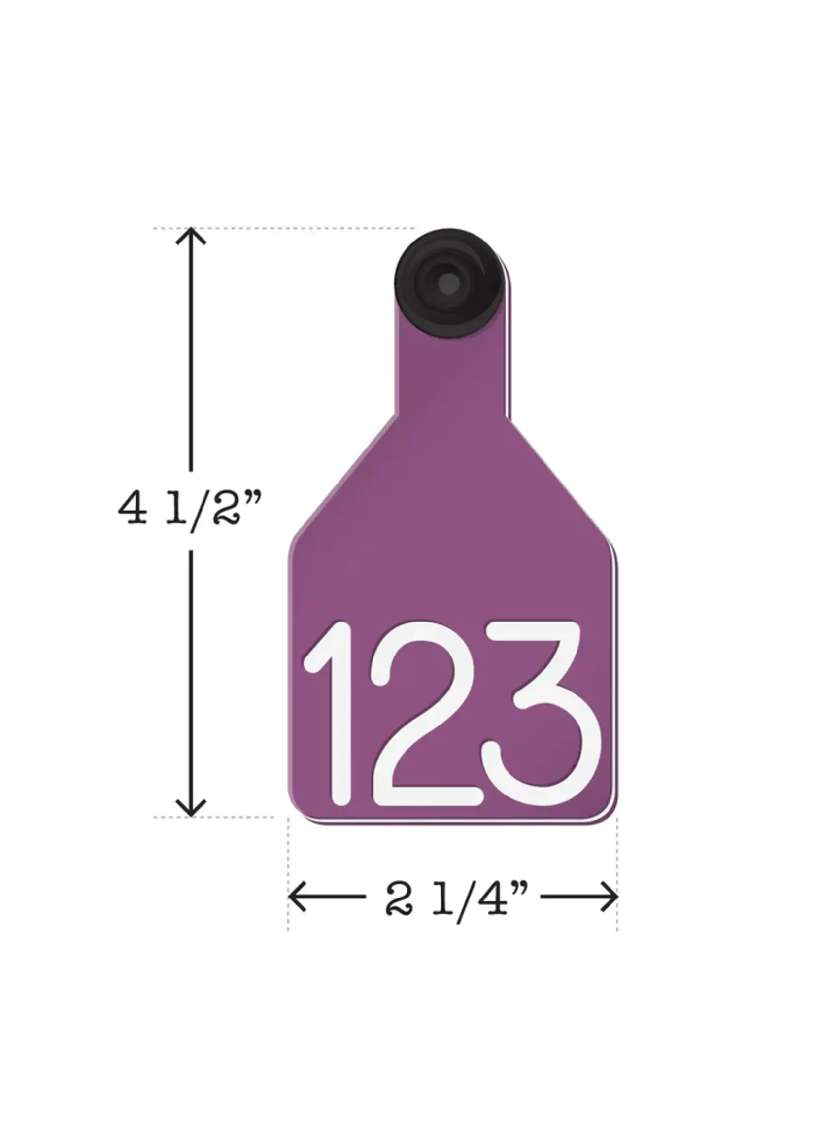 Ritchey Livestock Universal Dual Colored Medium Calf Tags Purple / White 25pk