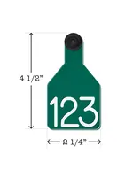 Ritchey Livestock Universal Dual Colored Medium Calf Tags Green / White 25pk