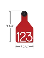 Ritchey Livestock Universal Dual Colored Medium Calf Tags Red / White 25pk