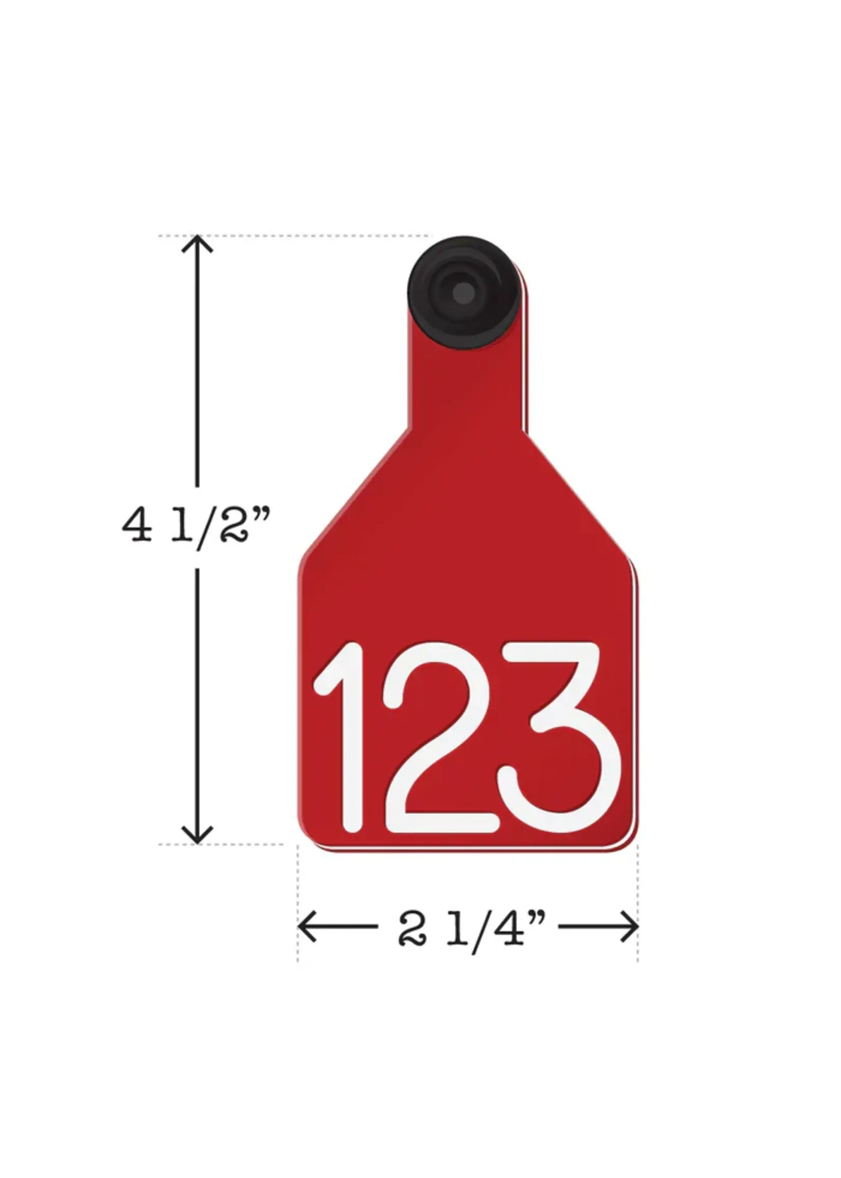 Ritchey Livestock Universal Dual Colored Medium Calf Tags Red / White 25pk