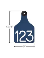 Ritchey Livestock Universal Dual Colored Large Cow Tag Blue / White 25pk