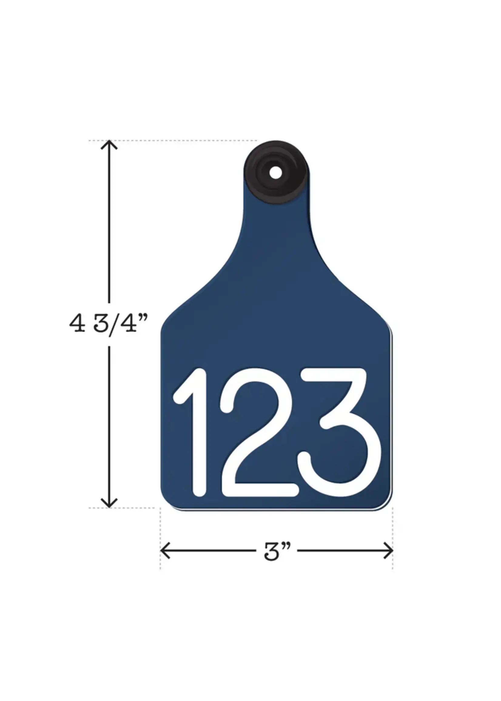 Ritchey Livestock Universal Dual Colored Large Cow Tag Blue / White 25pk