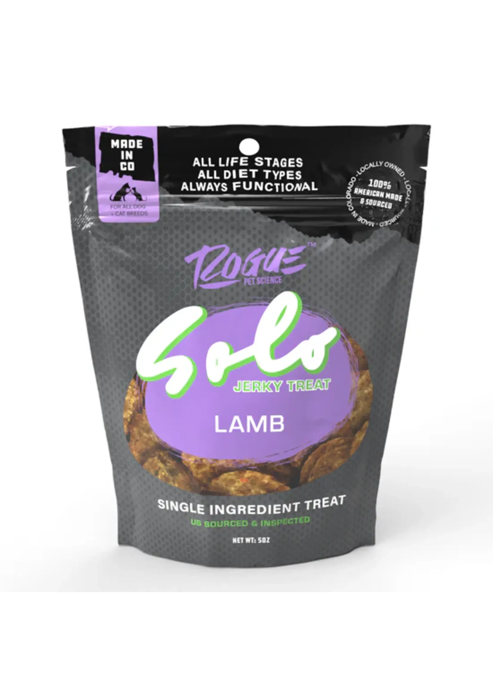 Rogue Pet Science Rogue Solo Treat Lamb 5oz