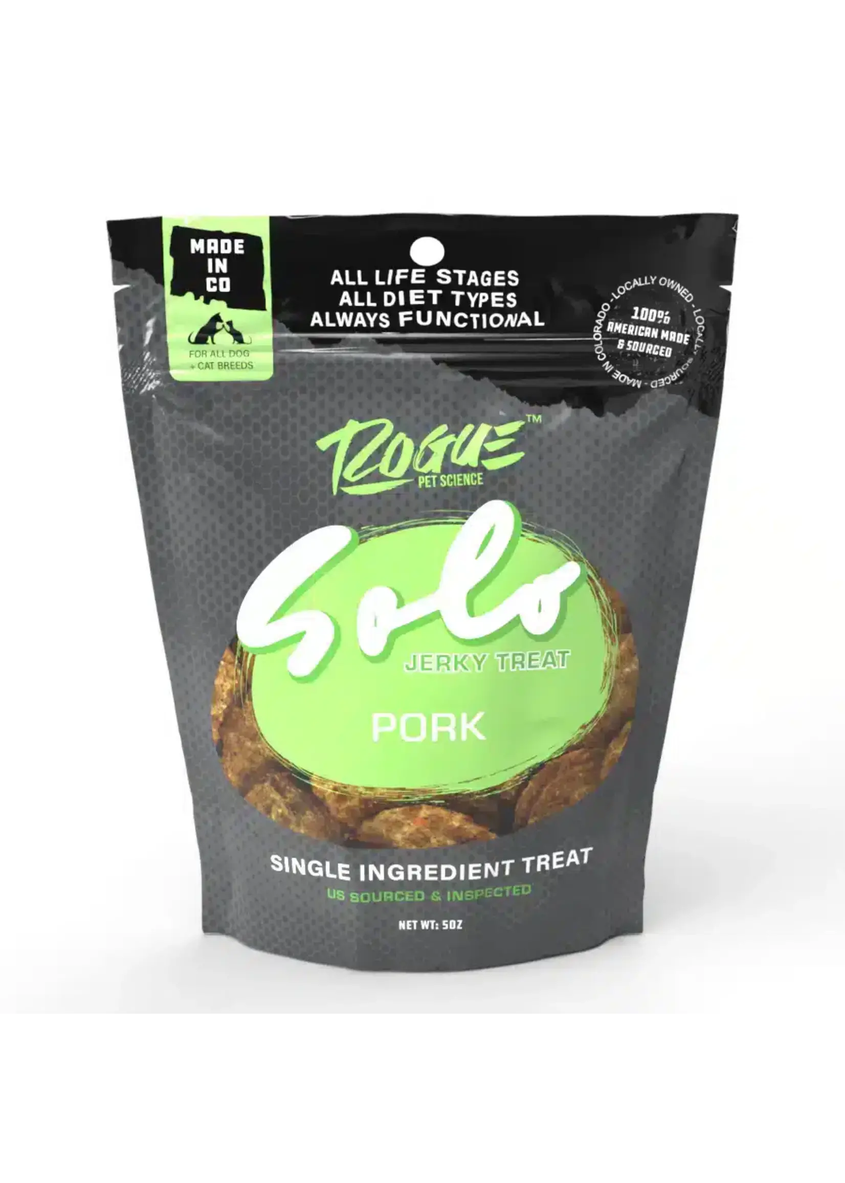 Rogue Pet Science Rogue Solo Treat Pork 5oz
