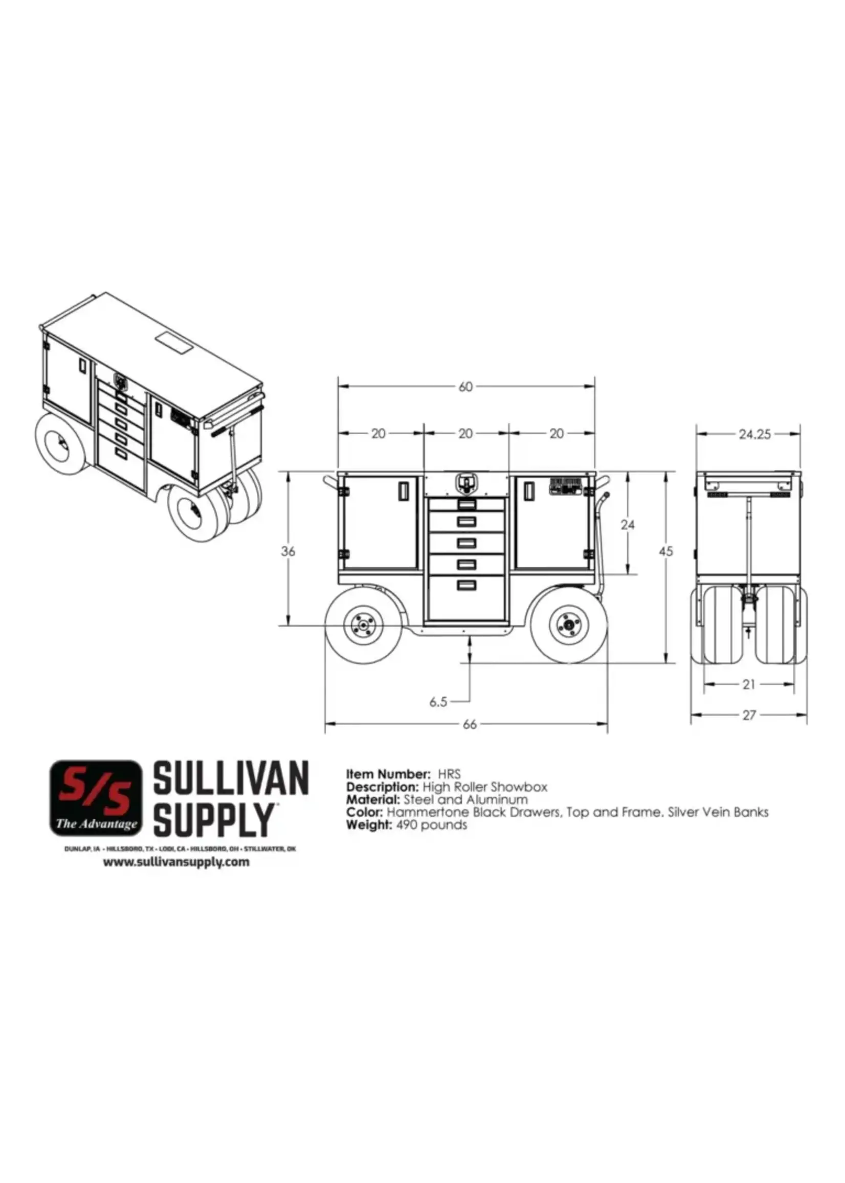 Sullivan Supply Sullivan Supply High Roller Show Box