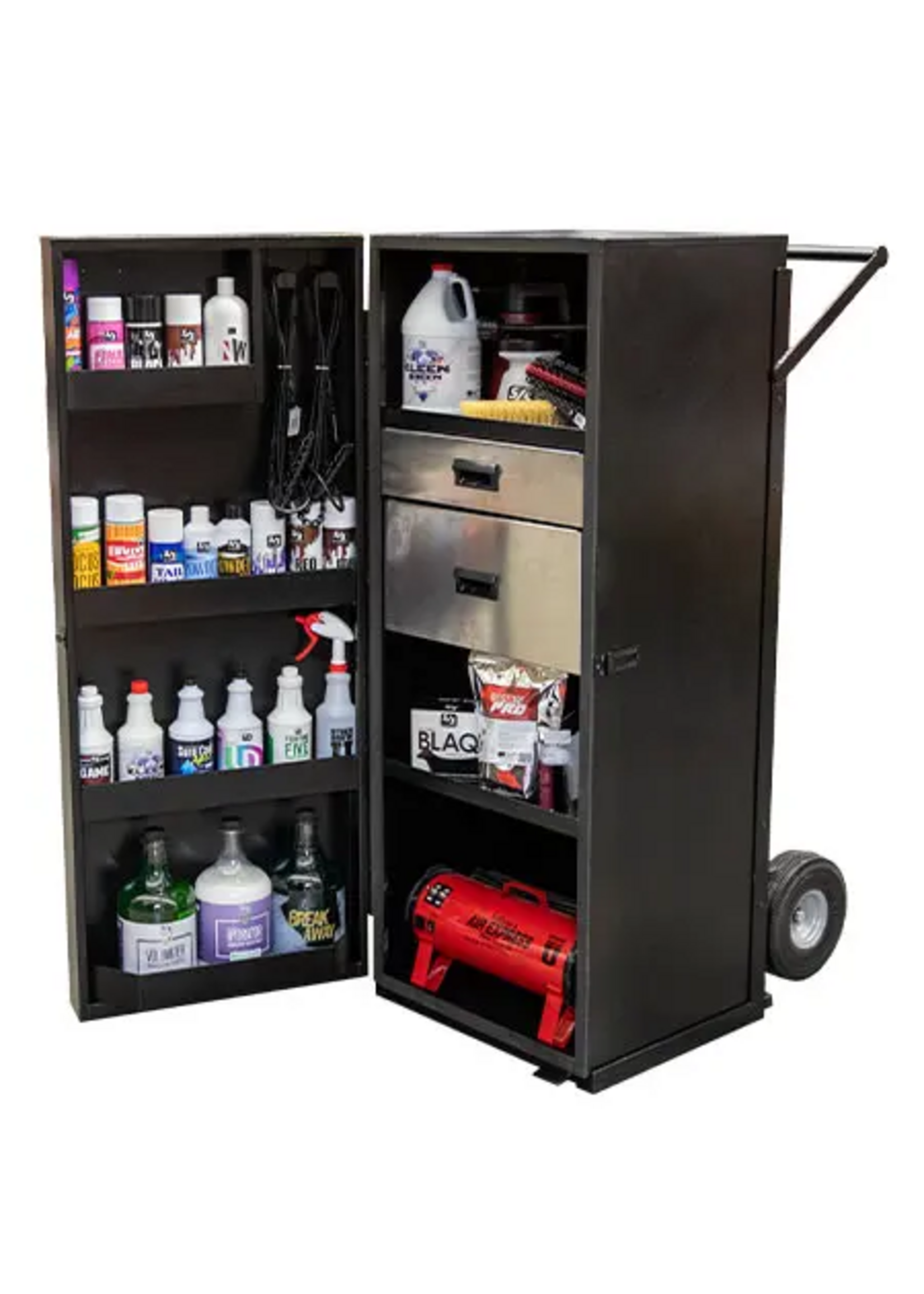 Sullivan Supply Sullivan Supply 5ft Black Powder Coated Aluminum Upright Dolly Box Show
