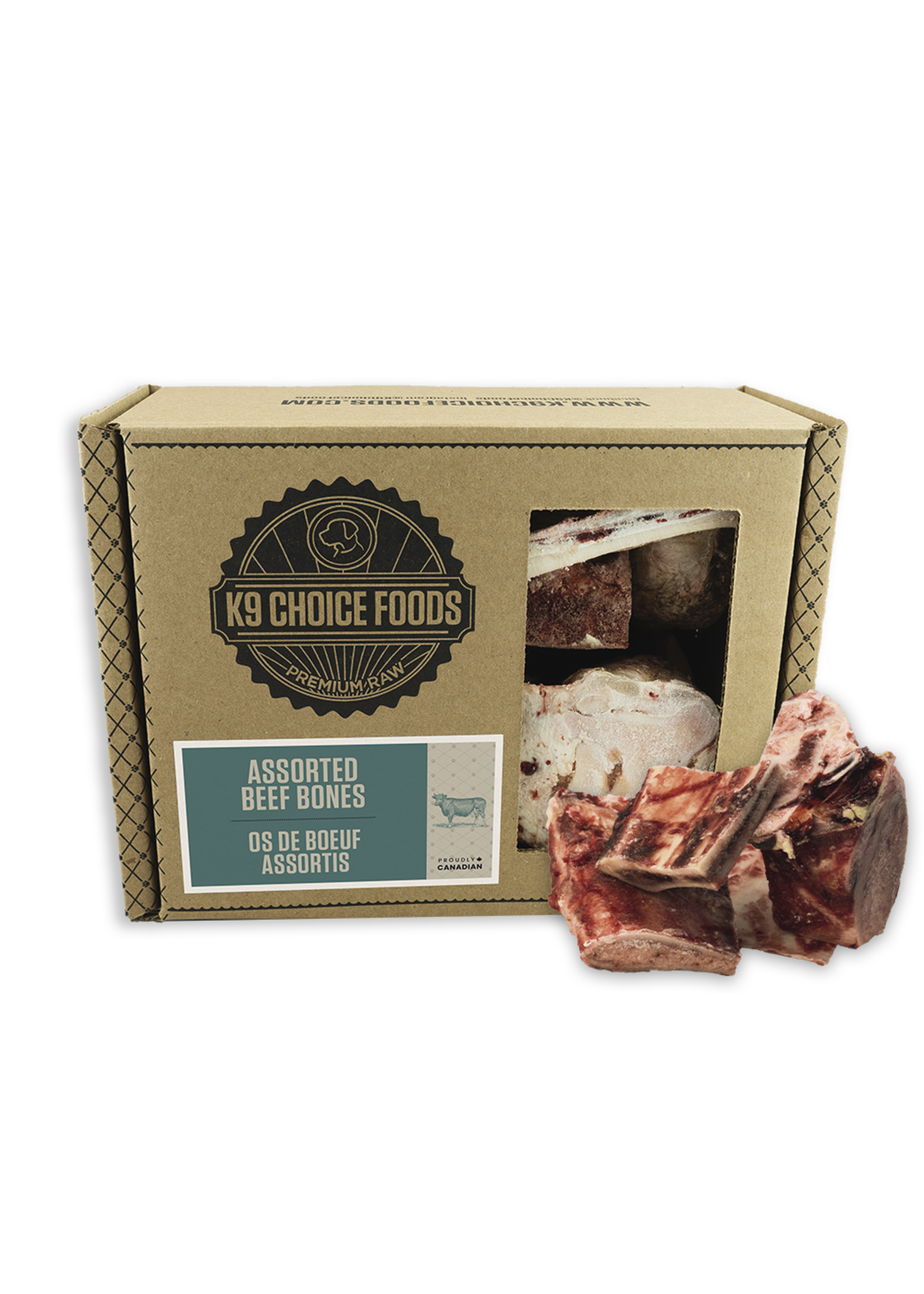 K9 Choice Foods K9 Choice Assorted Beef Bones 3lb
