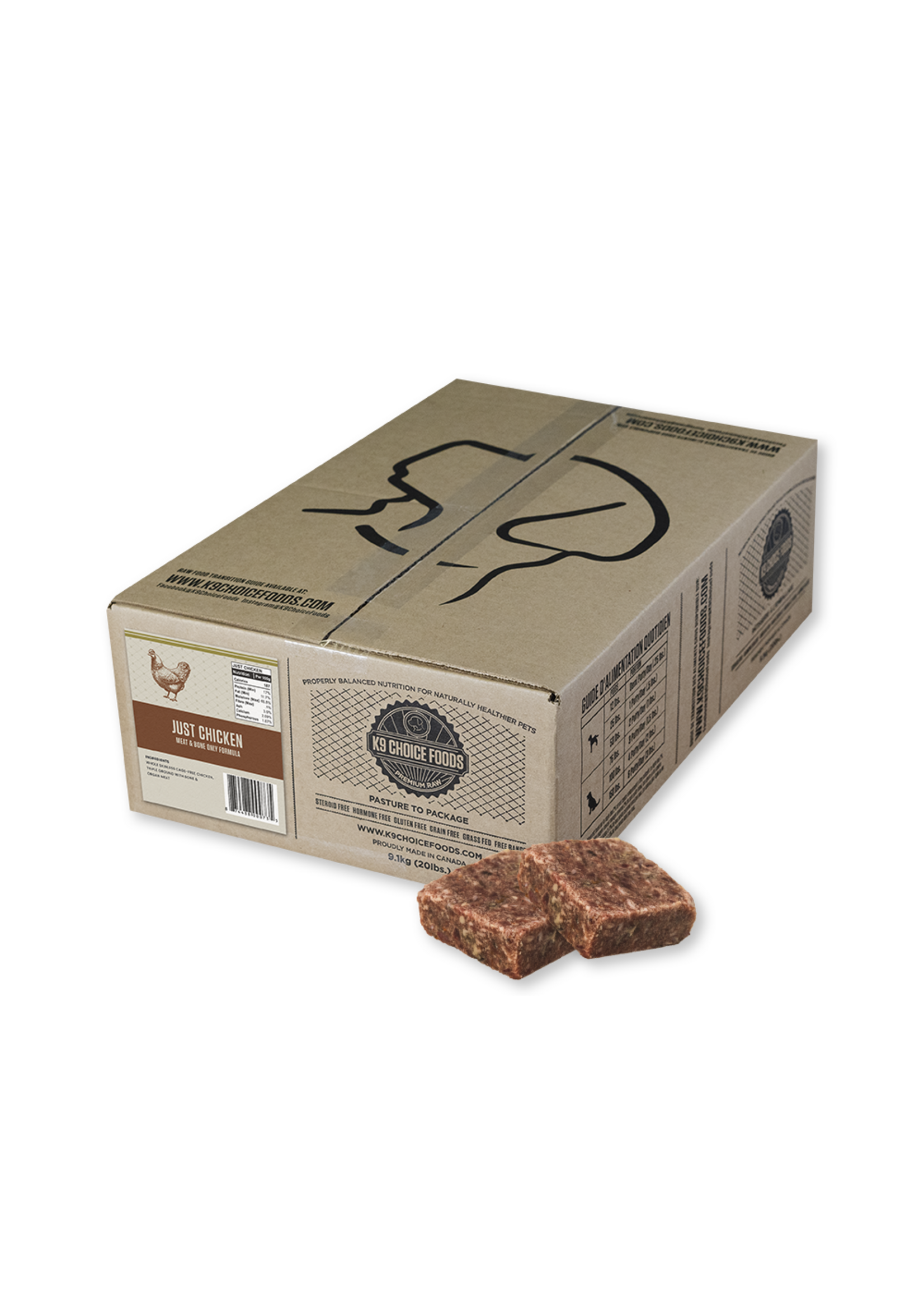 K9 Choice Foods K9 Choice Just Chicken 20lb