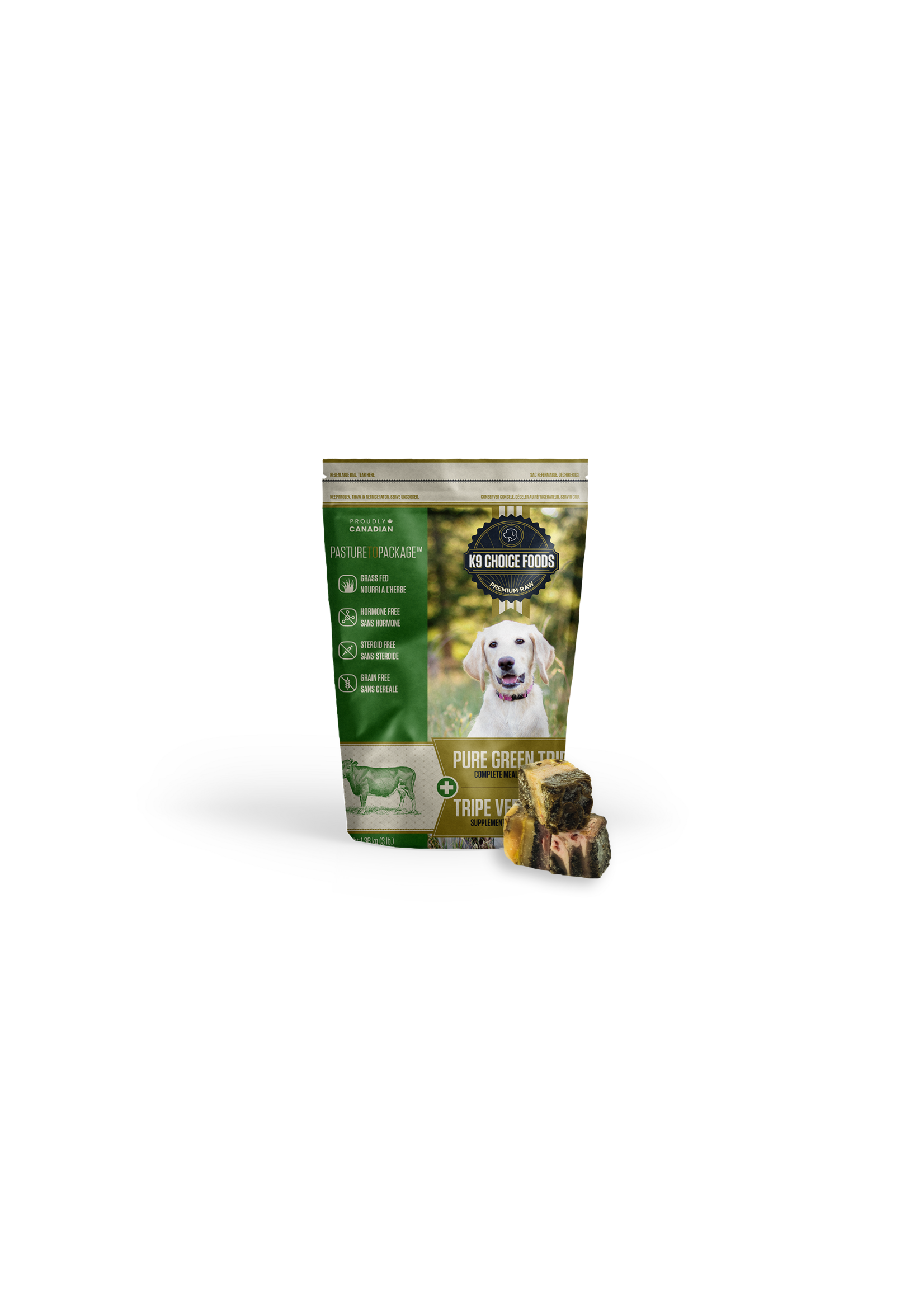 K9 Choice Foods K9 Choice Pure Green Beef Tripe