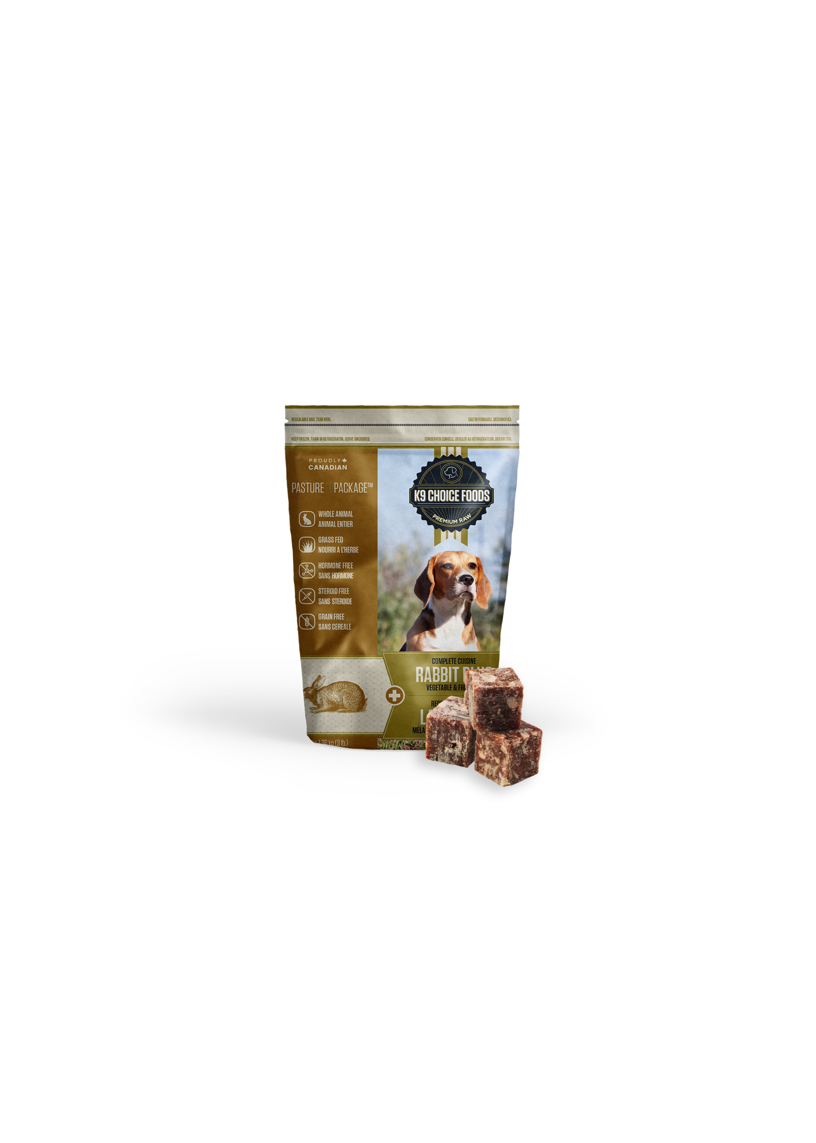 K9 Choice Foods K9 Choice Rabbit Lil'Guys 3lb