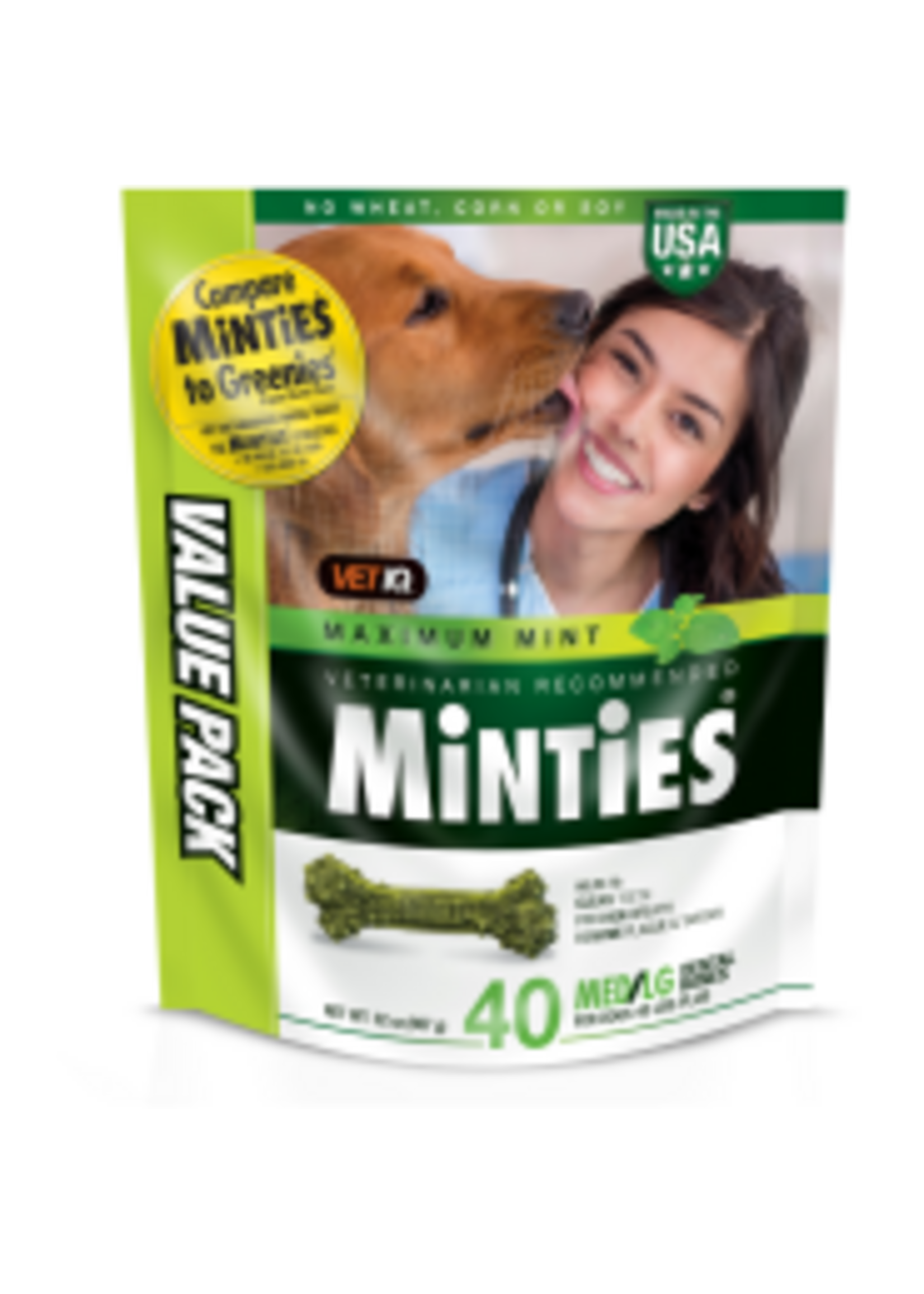 Minties Minties Maximum Mint Dental Bones MD/LG