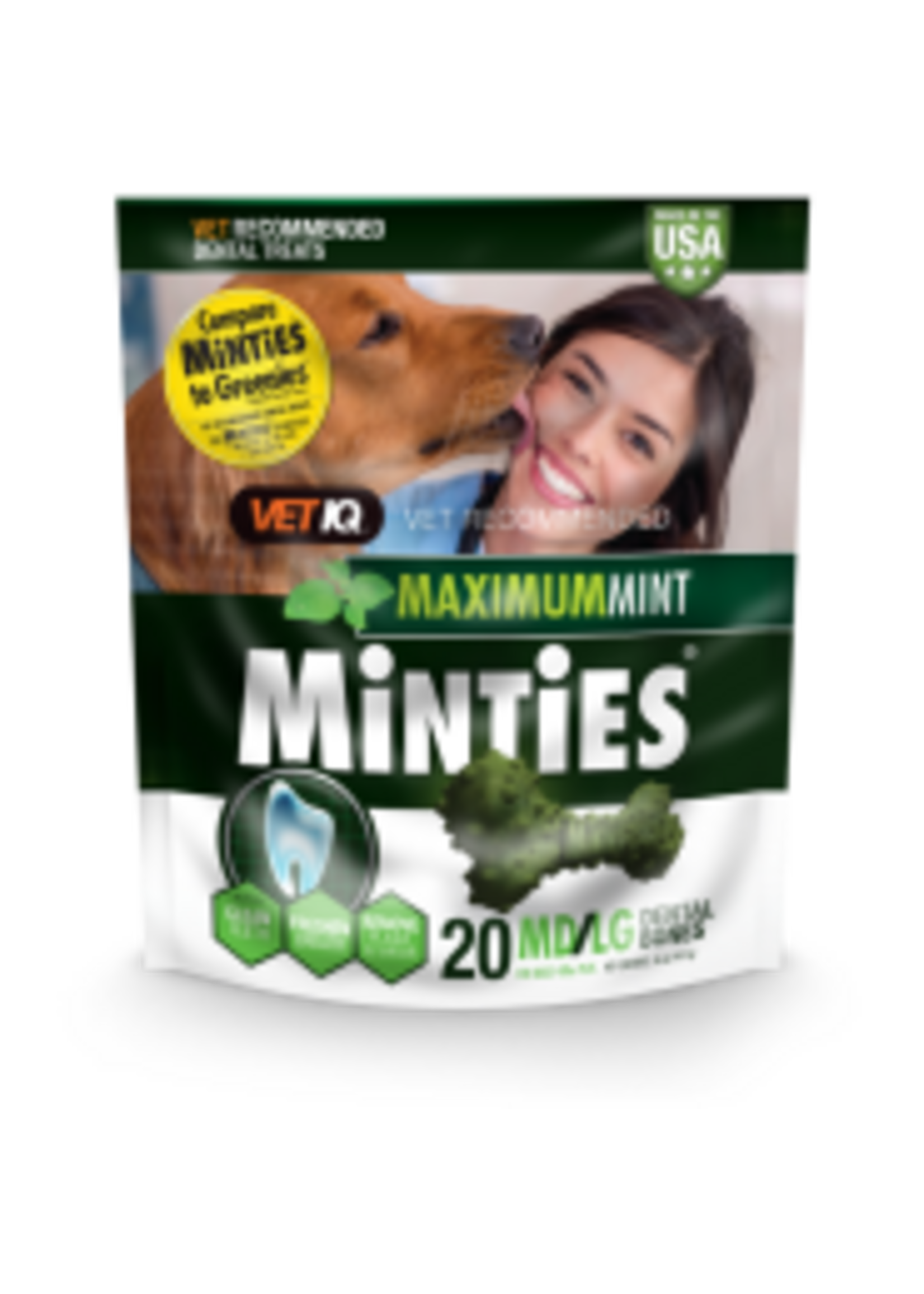 Minties Minties Maximum Mint Dental Bones MD/LG