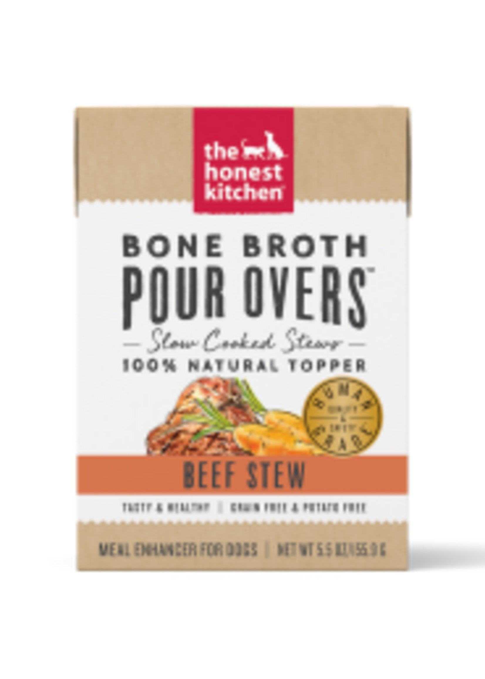 The Honest Kitchen Honest Kitchen Dog GF Pour Overs Bone Broth Beef Stew 5.5oz