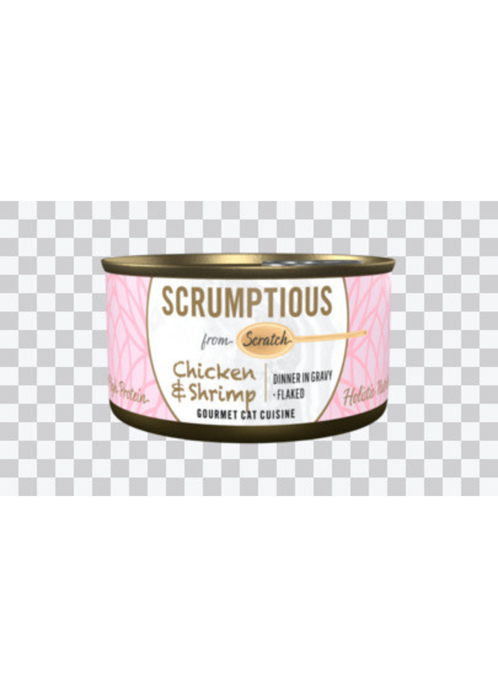 Scrumptious Scrumptious Cat Dinner in Gravy Flaked 2.8oz Chicken & Shrimp