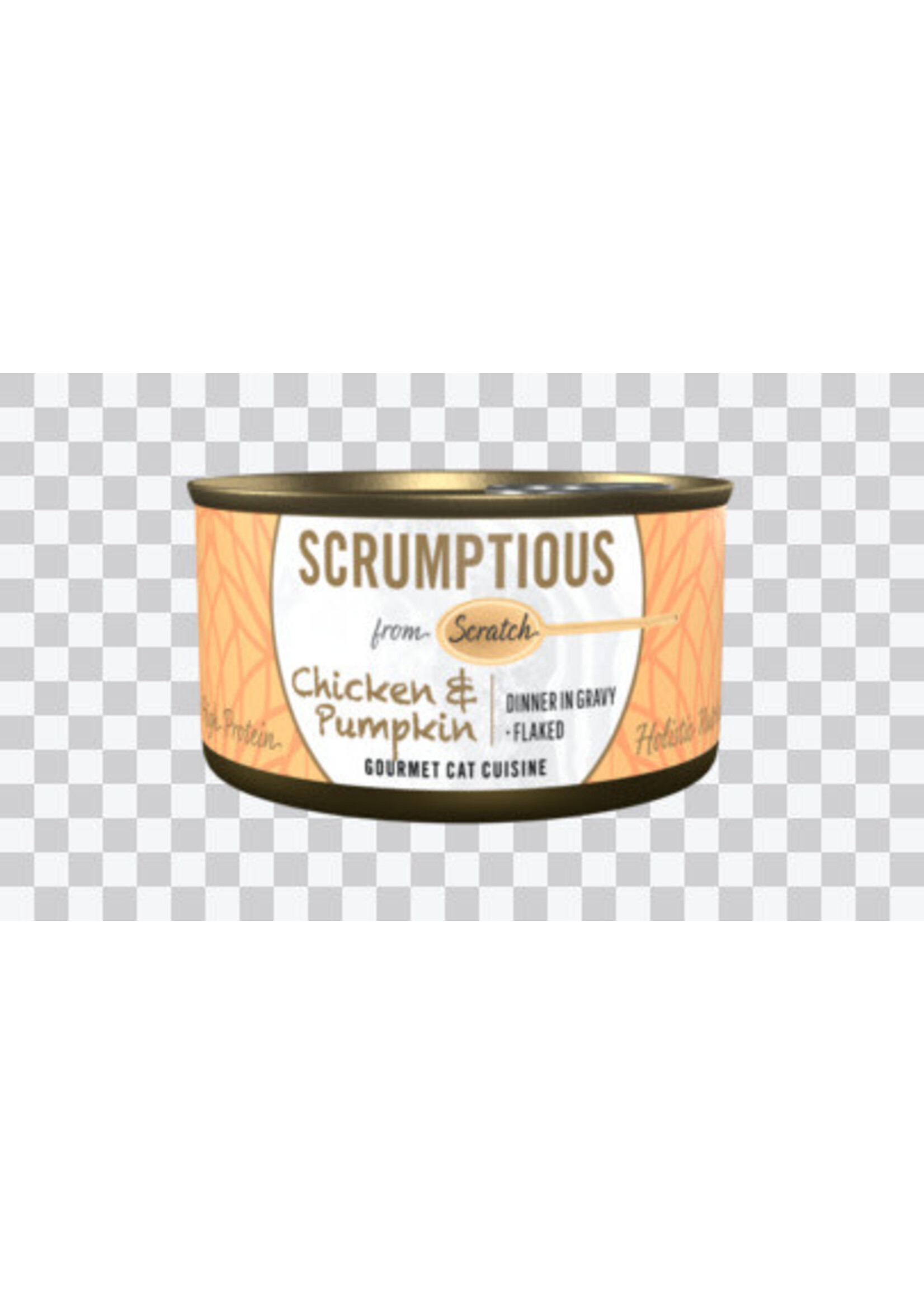 Scrumptious Scrumptious Cat Dinner in Gravy Flaked 2.8oz Chicken & Pumpkin