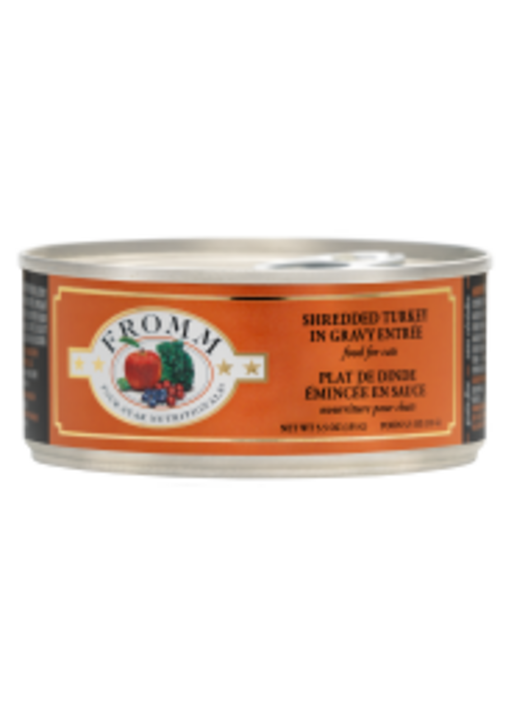 Fromm Family Pet Food Fromm Cat Four-Star Shredded Turkey in Gravy Entree 5.5oz
