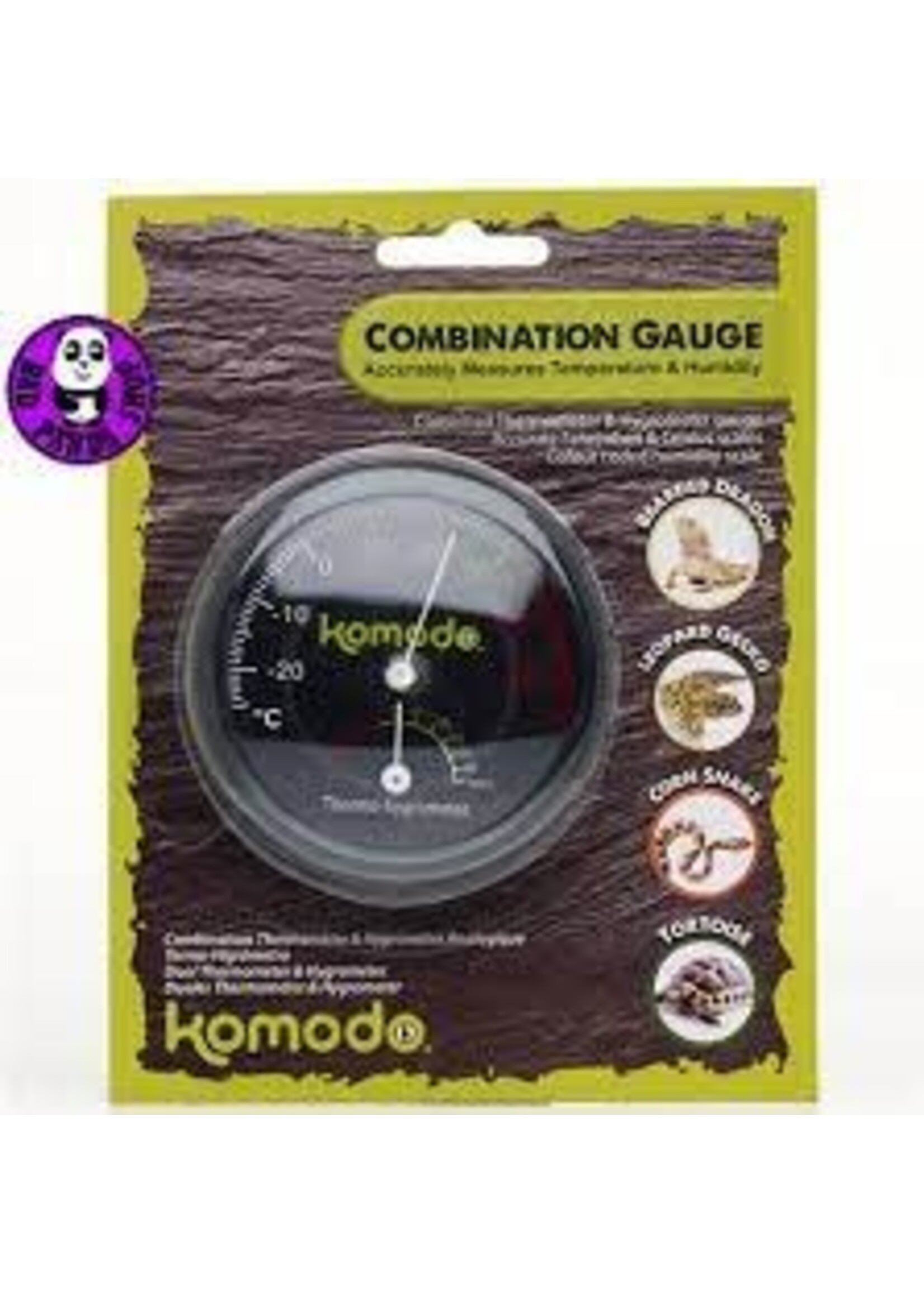 Komodo Komodo Analog Combined Thermometer & Hygrometer 7.5cm
