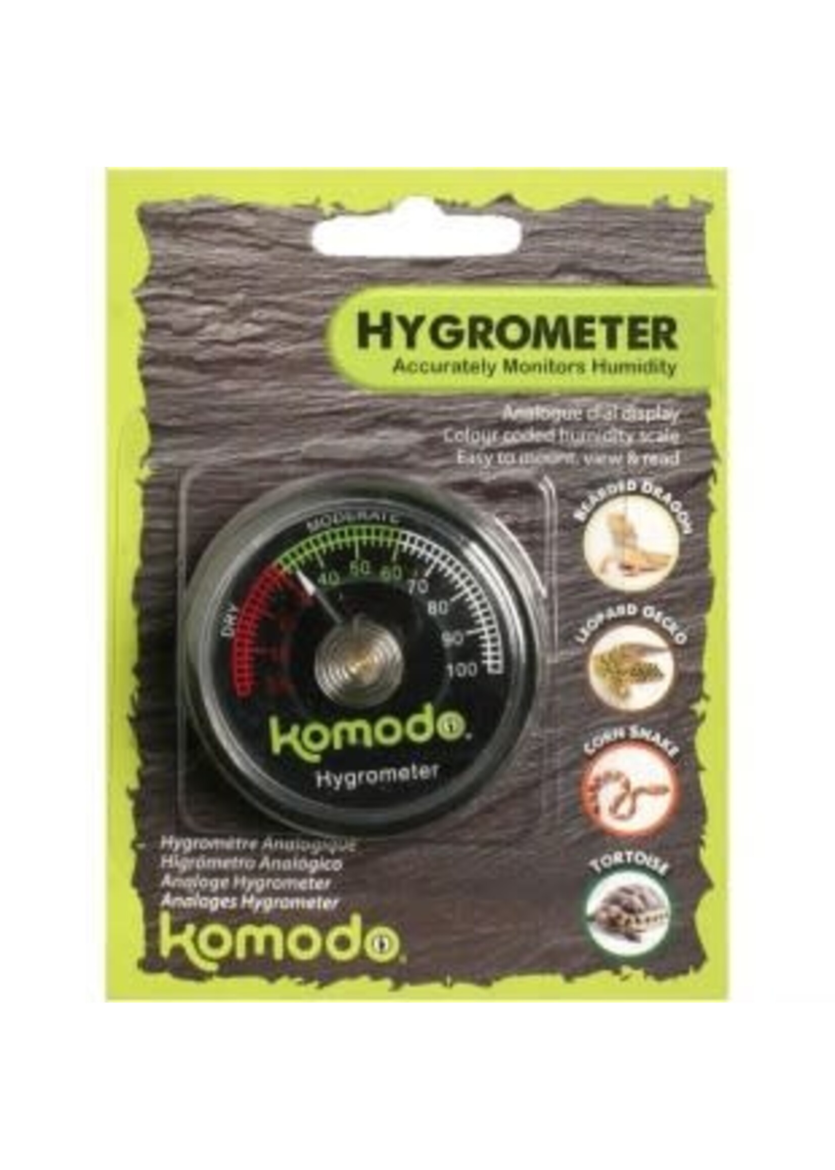 Komodo Komodo Analog Hygrometer 5cm