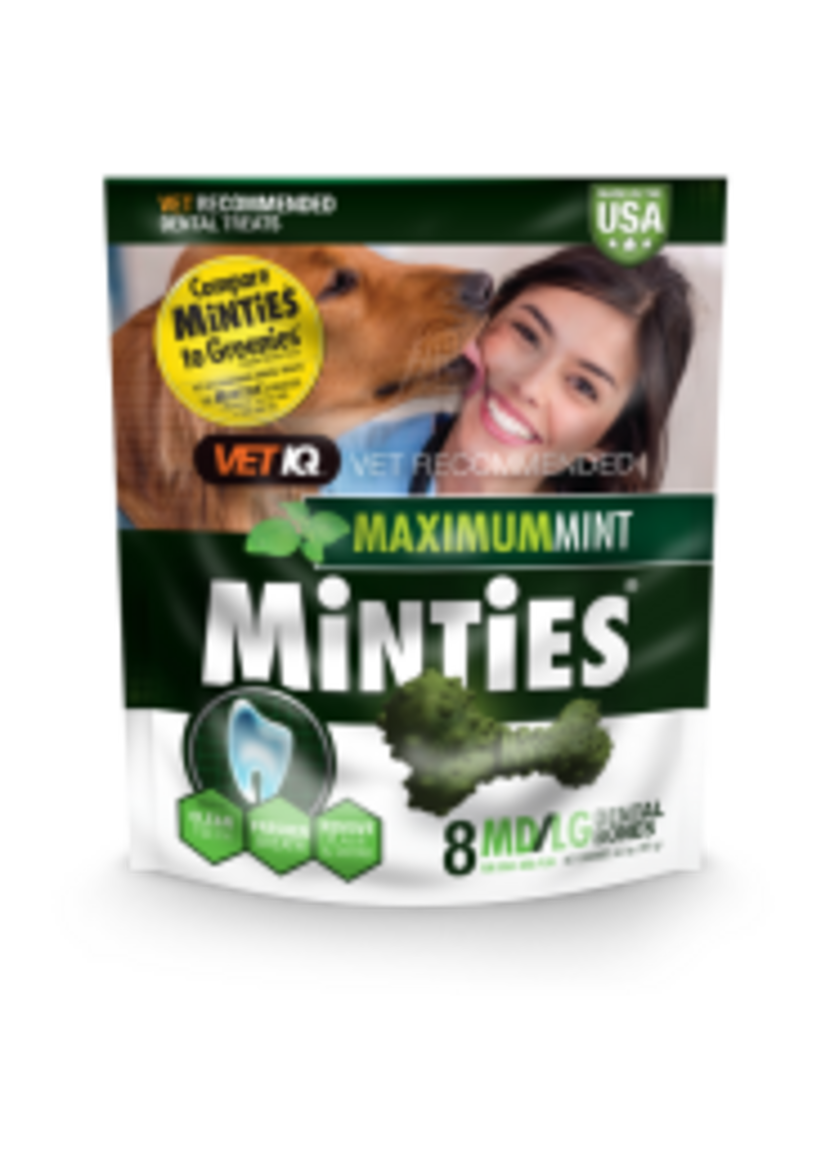 Minties Minties Maximum Mint Dental Bones MD/LG