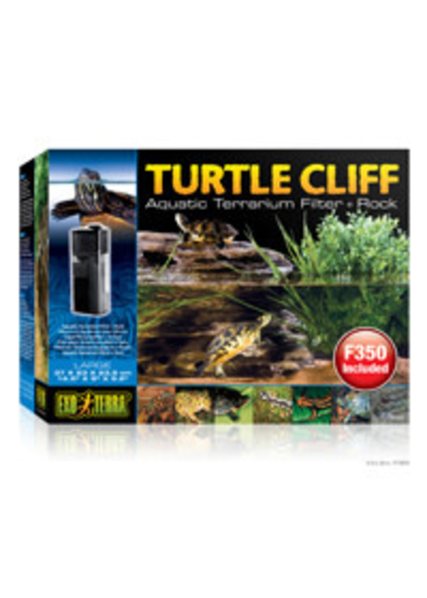 Exo Terra Exo Terra Turtle Cliff Aquatic Terrarium Filter + Rock