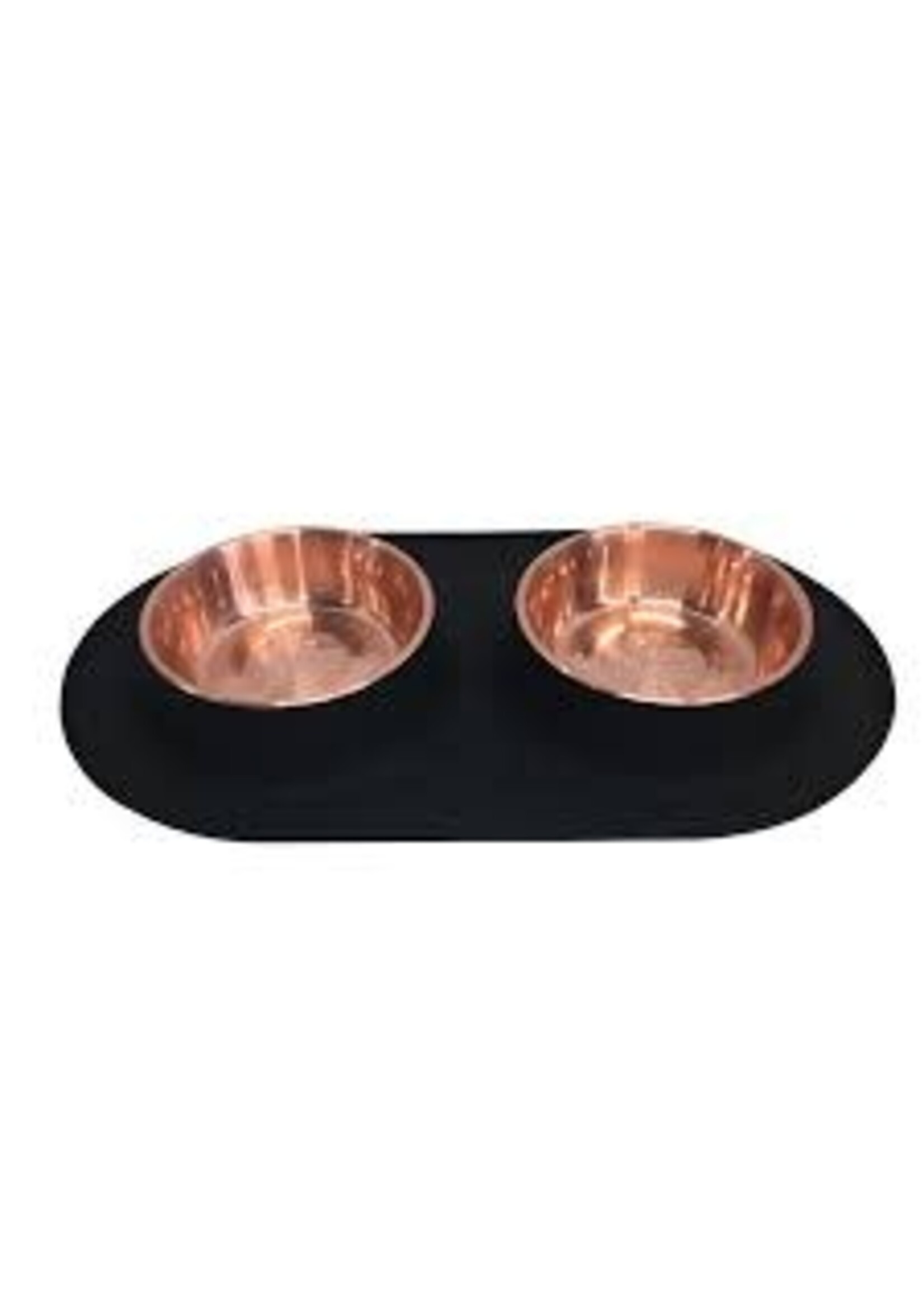 Messy Mutts Messy Mutts Double Silicone Feeder Special Edition Copper