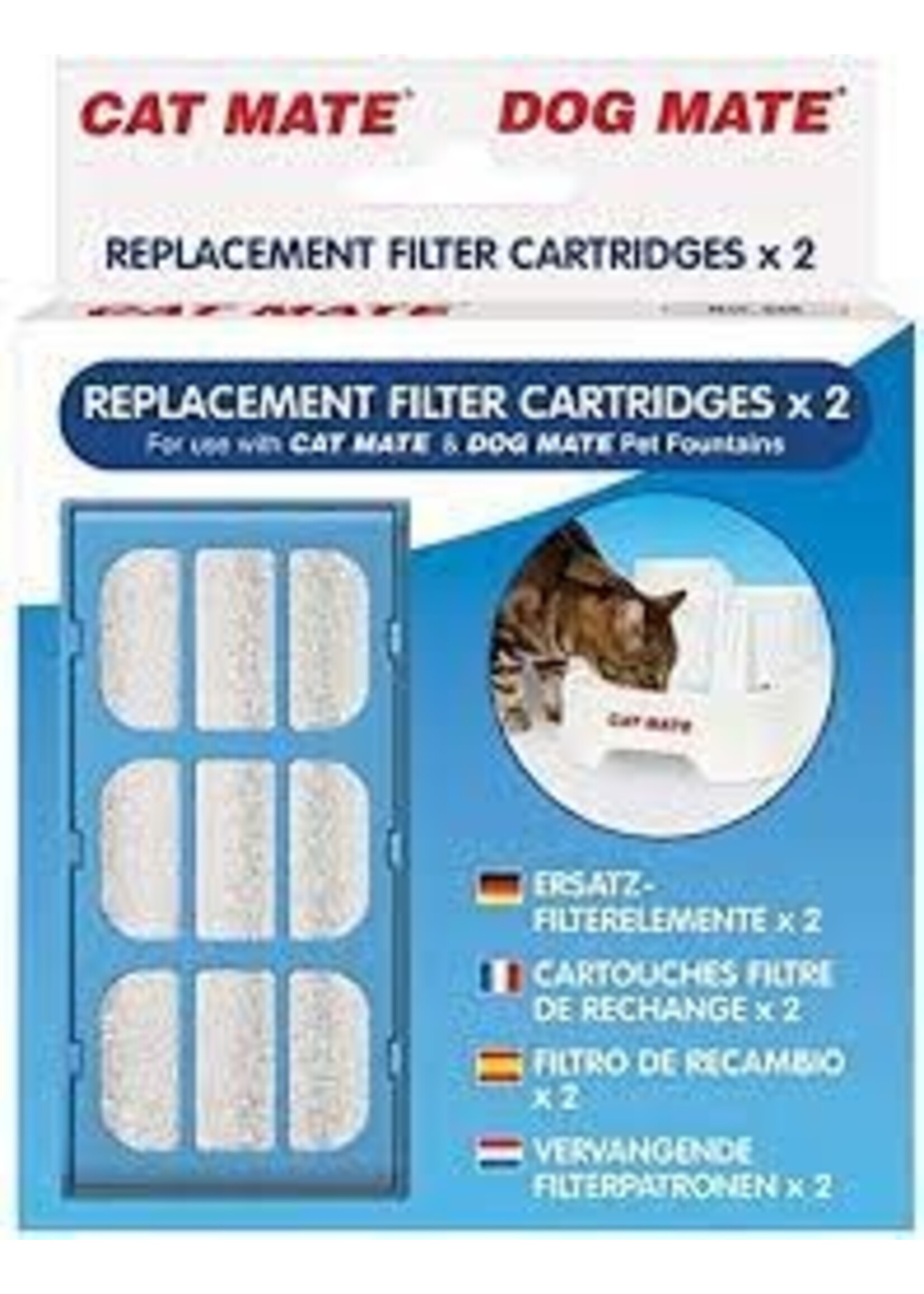 PetMate Cat Mate Replacement Filter Cartridges 2pack