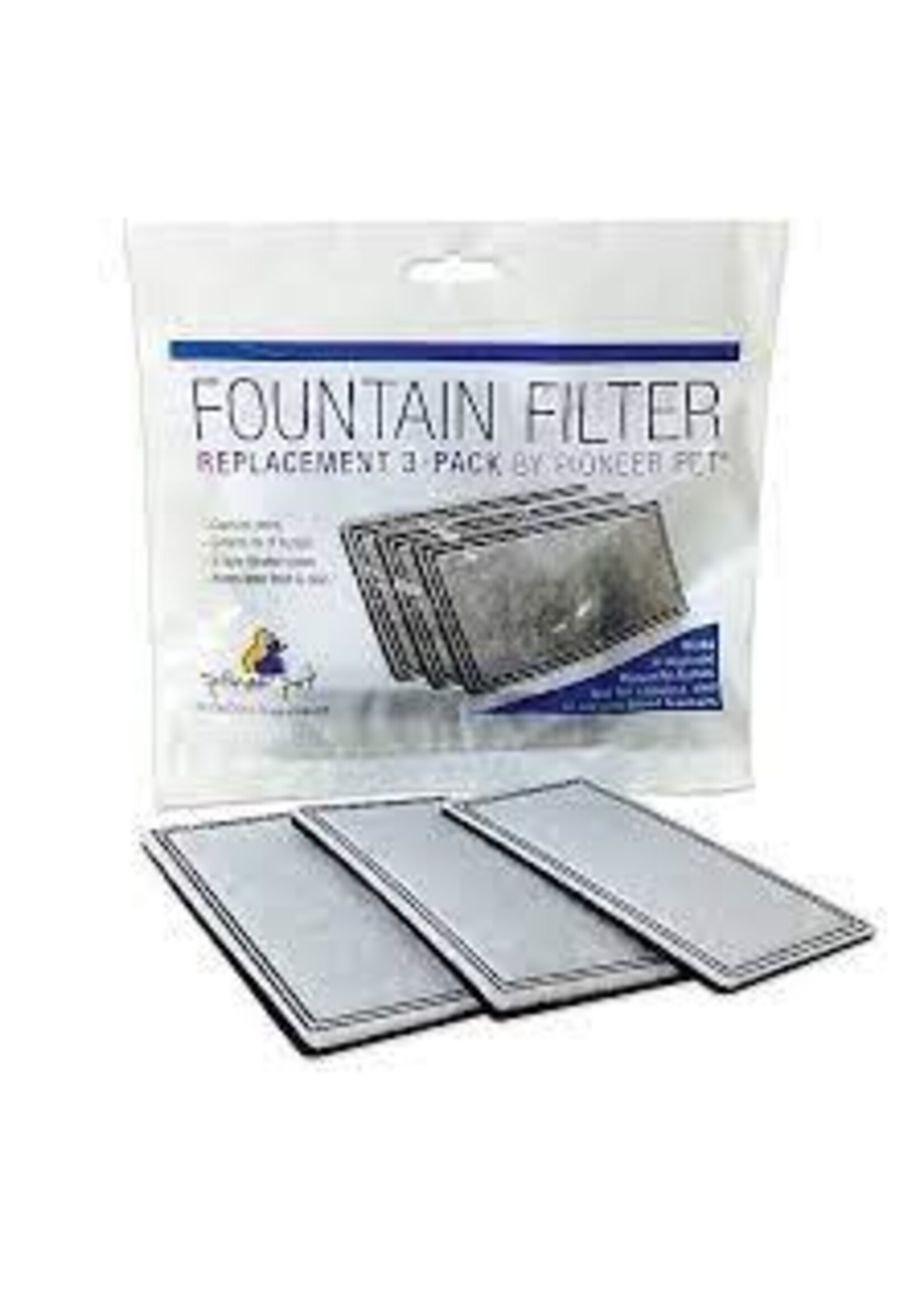 Pioneer Pet Pioneer Pet Replacement 3pack Fountain Filter