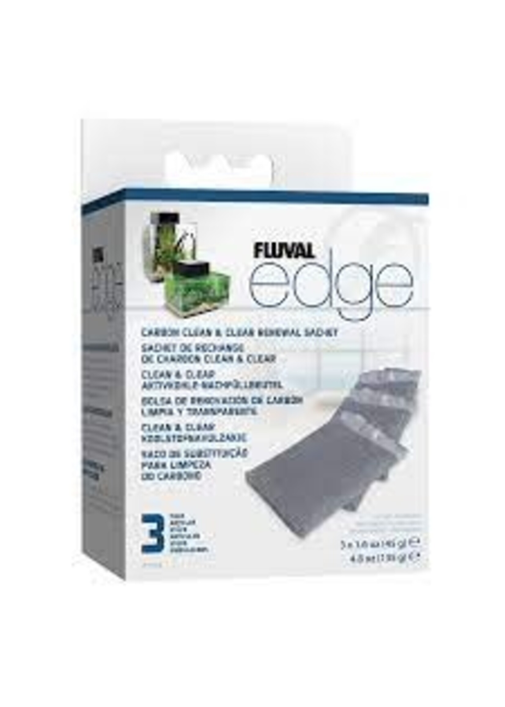 Fluval Fluval Edge Carbon Clean & Clear Renewal Sachet 3pack