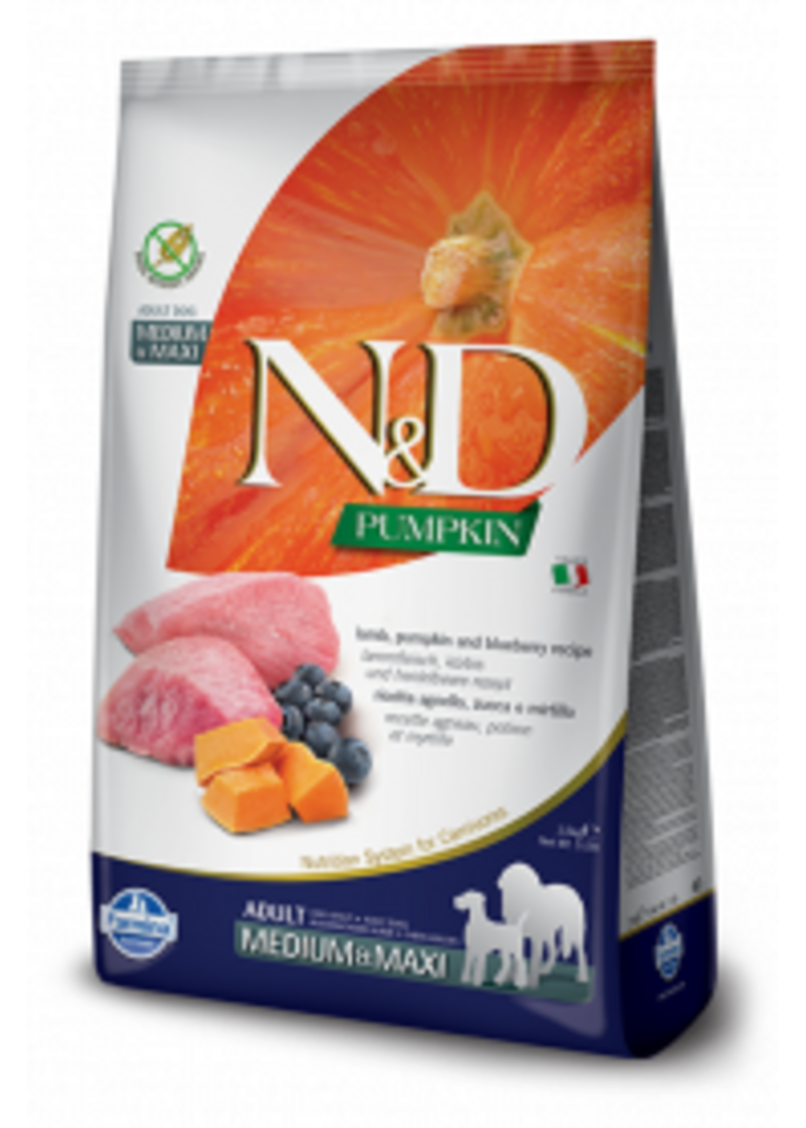 Farmina Farmina N&D Dog Pumpkin Lamb & Blueberry Med/Maxi