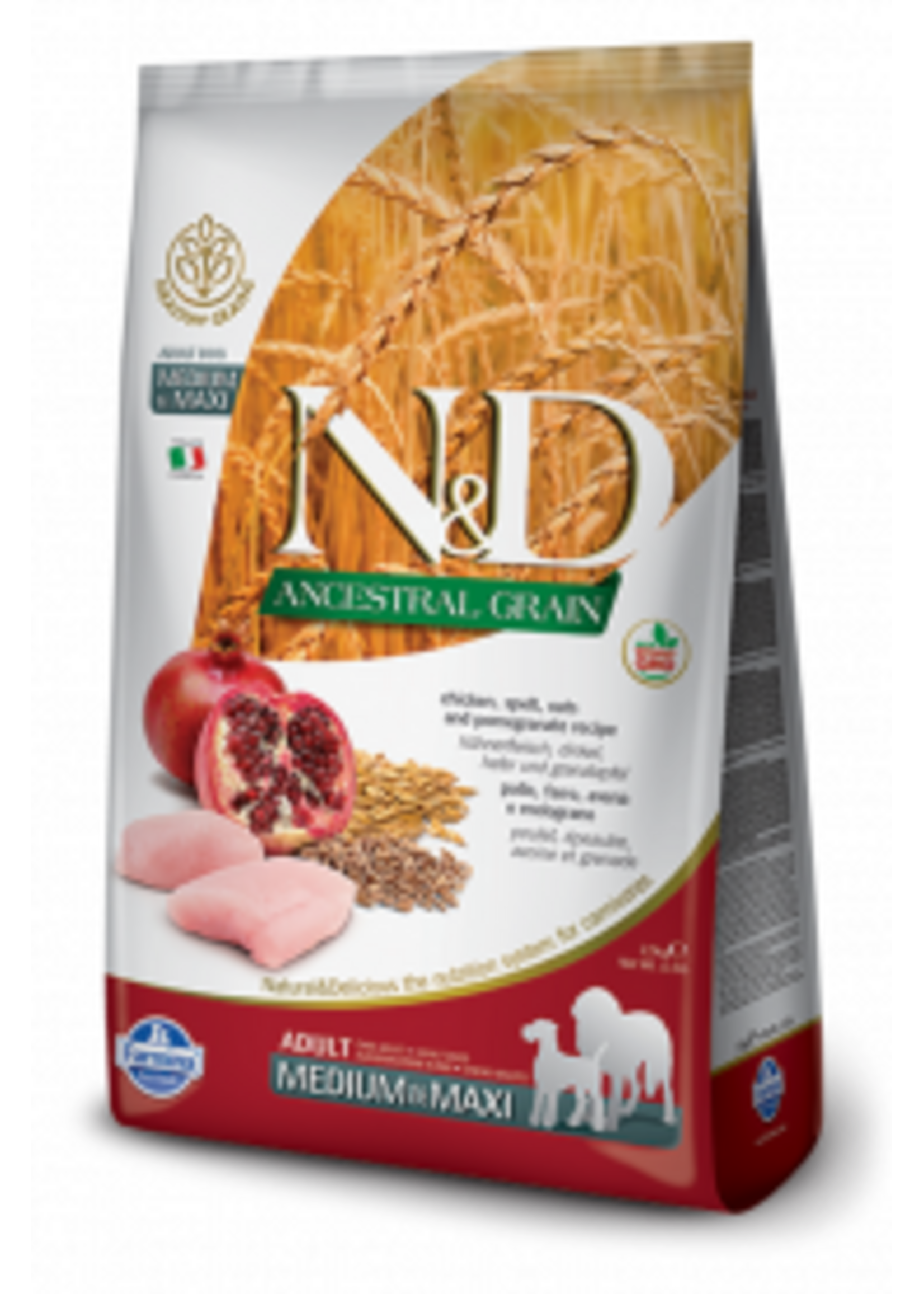 Farmina Farmina N&D Dog Ancestral Chicken & Pomegrante Med/Maxi