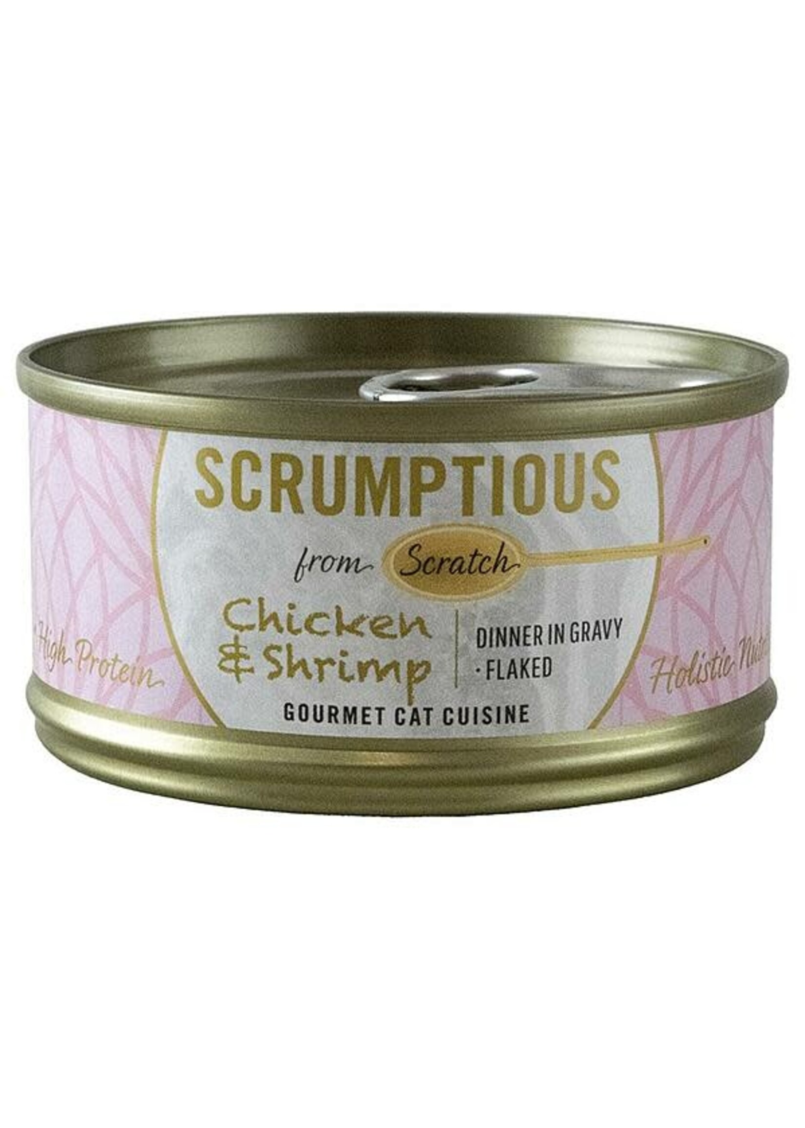 Scrumptious Scrumptious Cat Dinner in Gravy Flaked 2.8oz Chicken & Shrimp