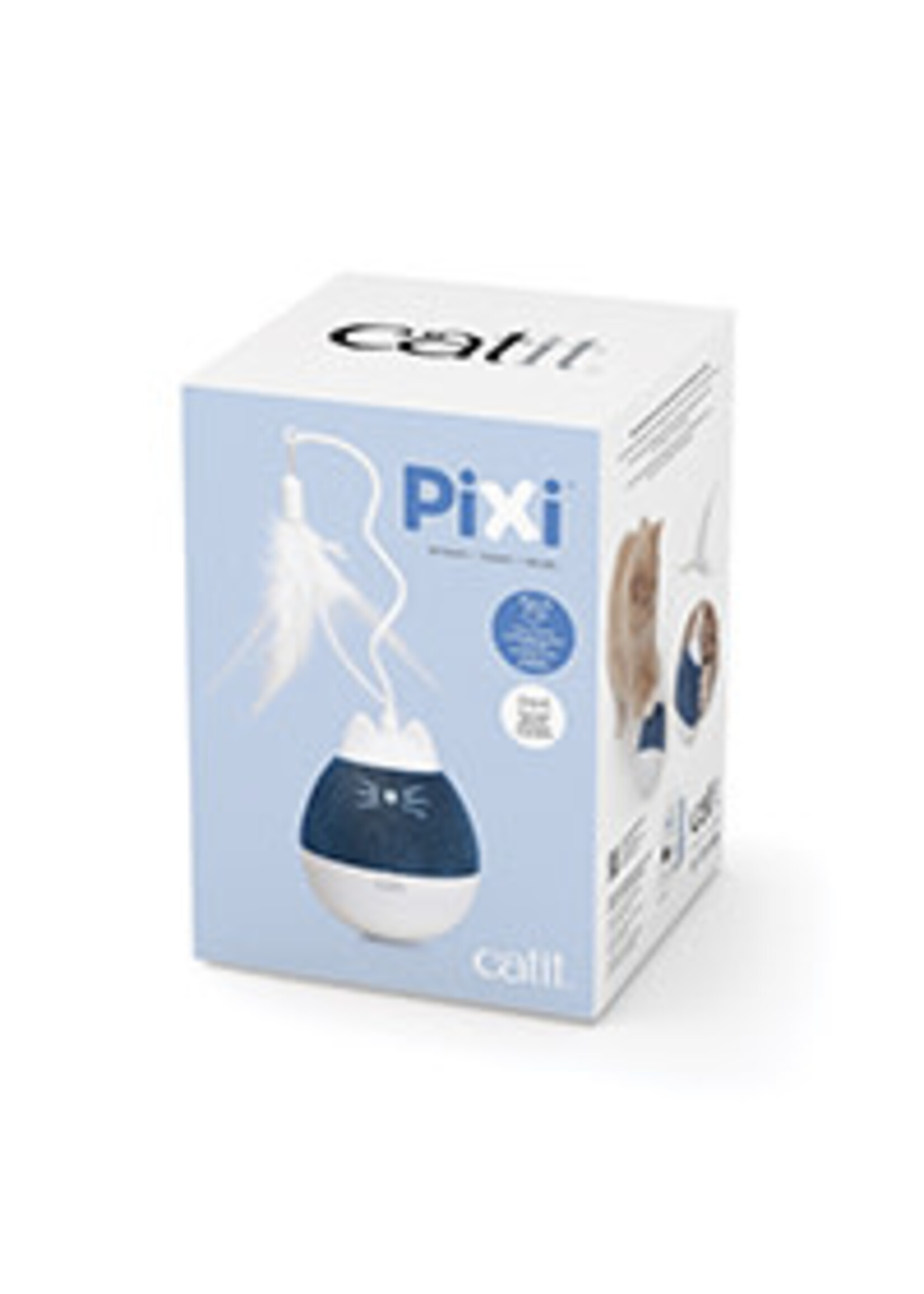 Catit Catit Pixi Spinner Electronic Cat Toy White & Blue