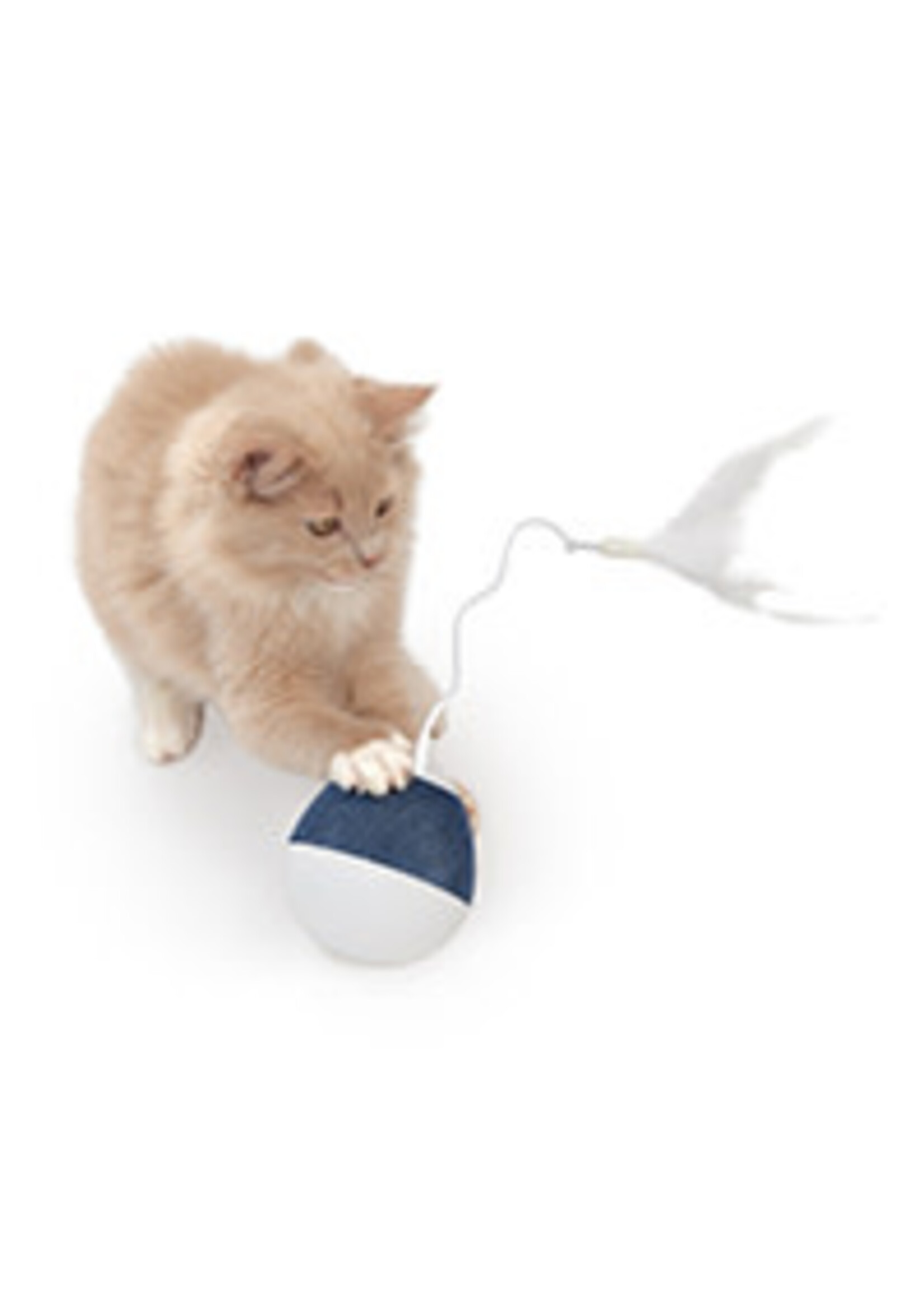 Catit Catit Pixi Spinner Electronic Cat Toy White & Blue