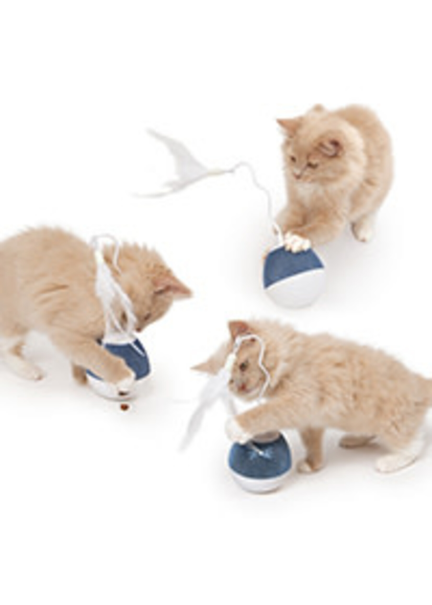 Catit Catit Pixi Spinner Electronic Cat Toy White & Blue