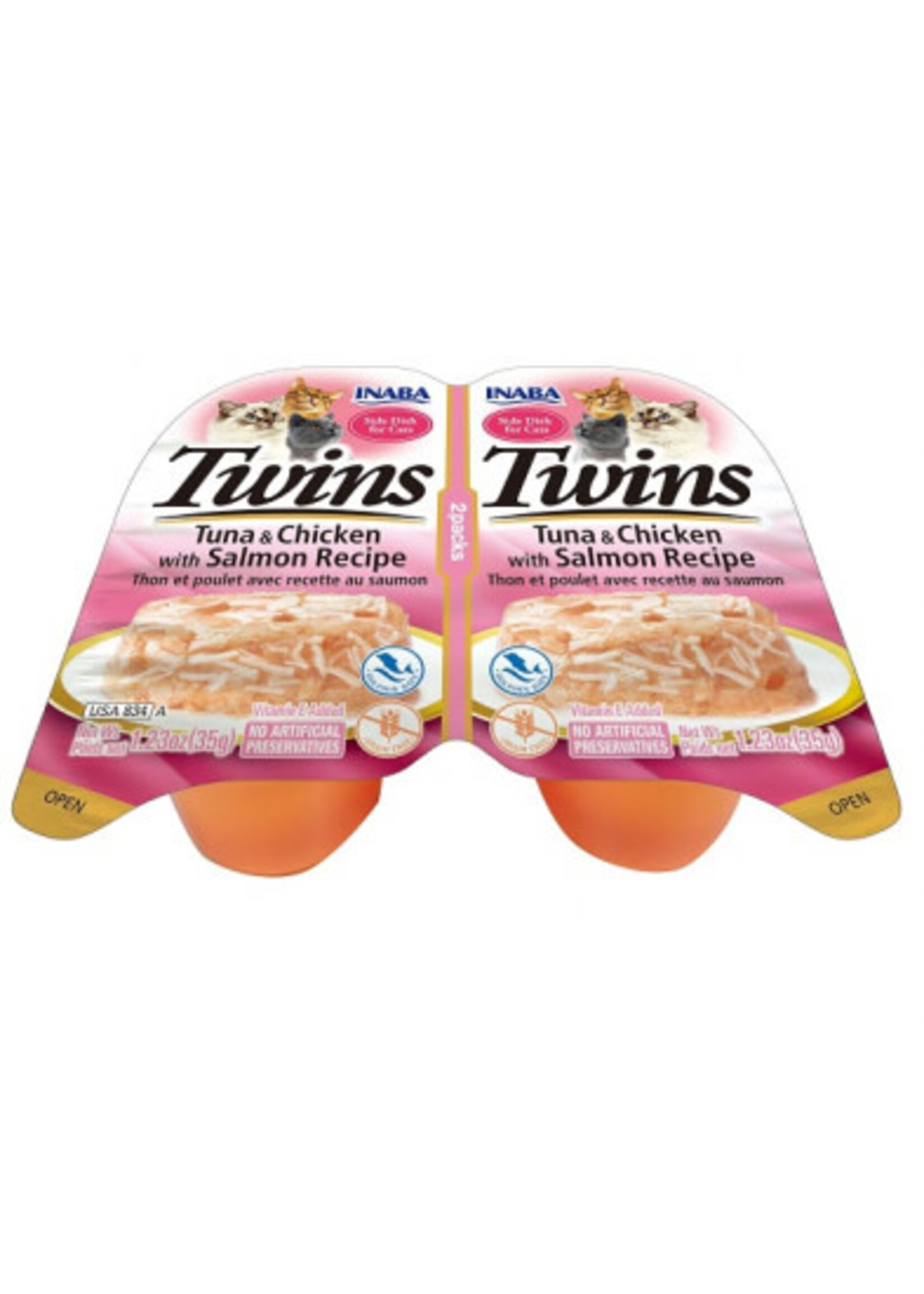 Inaba Inaba Cat Twin Cups Tuna/Chicken w/Salmon 2pack 2.5z