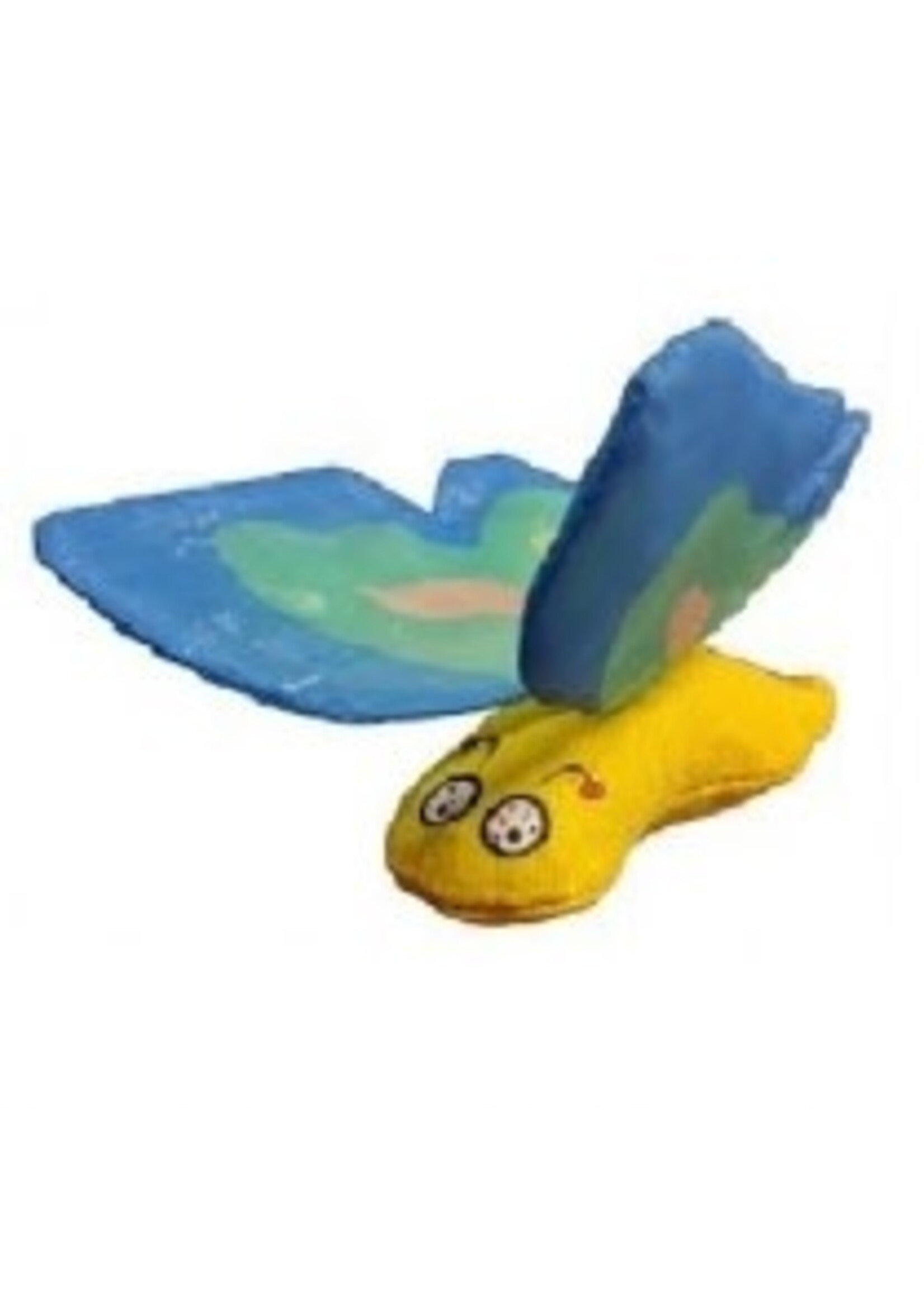 Ducky World Ducky World Yeowww! Butterfly Blue Catnip Toy