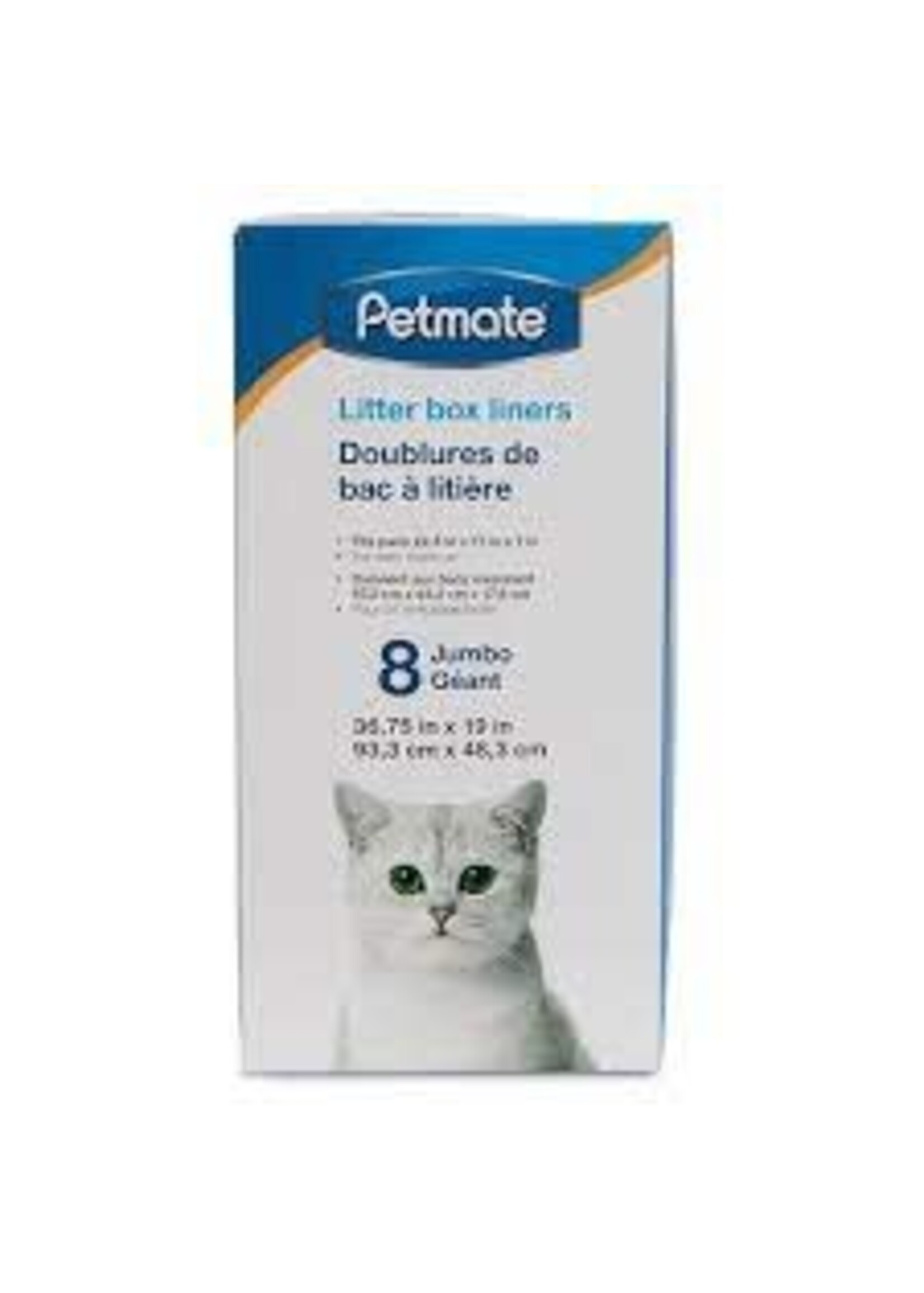 PetMate Petmate Litter Box Liners 8Jumbo 36.75x19"