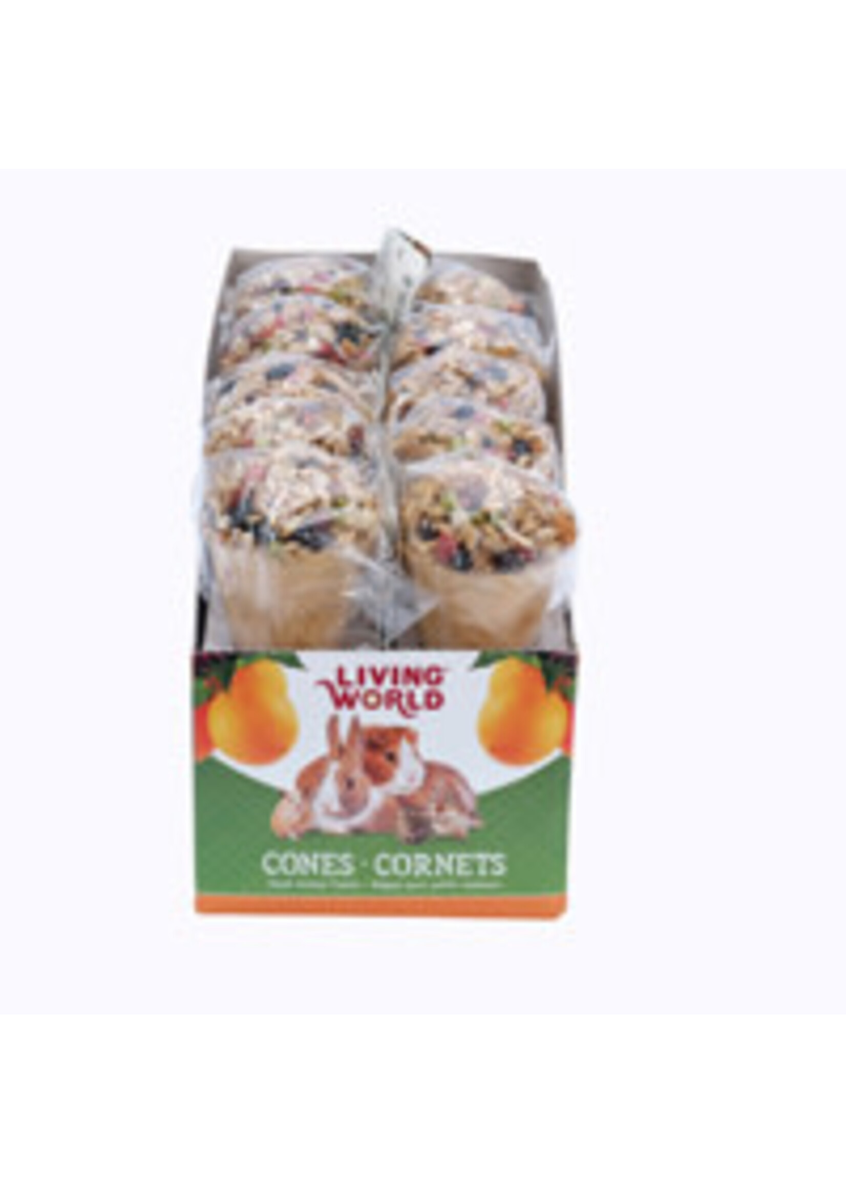 Living World Living World Small Animal Cones Fruit 1.4oz