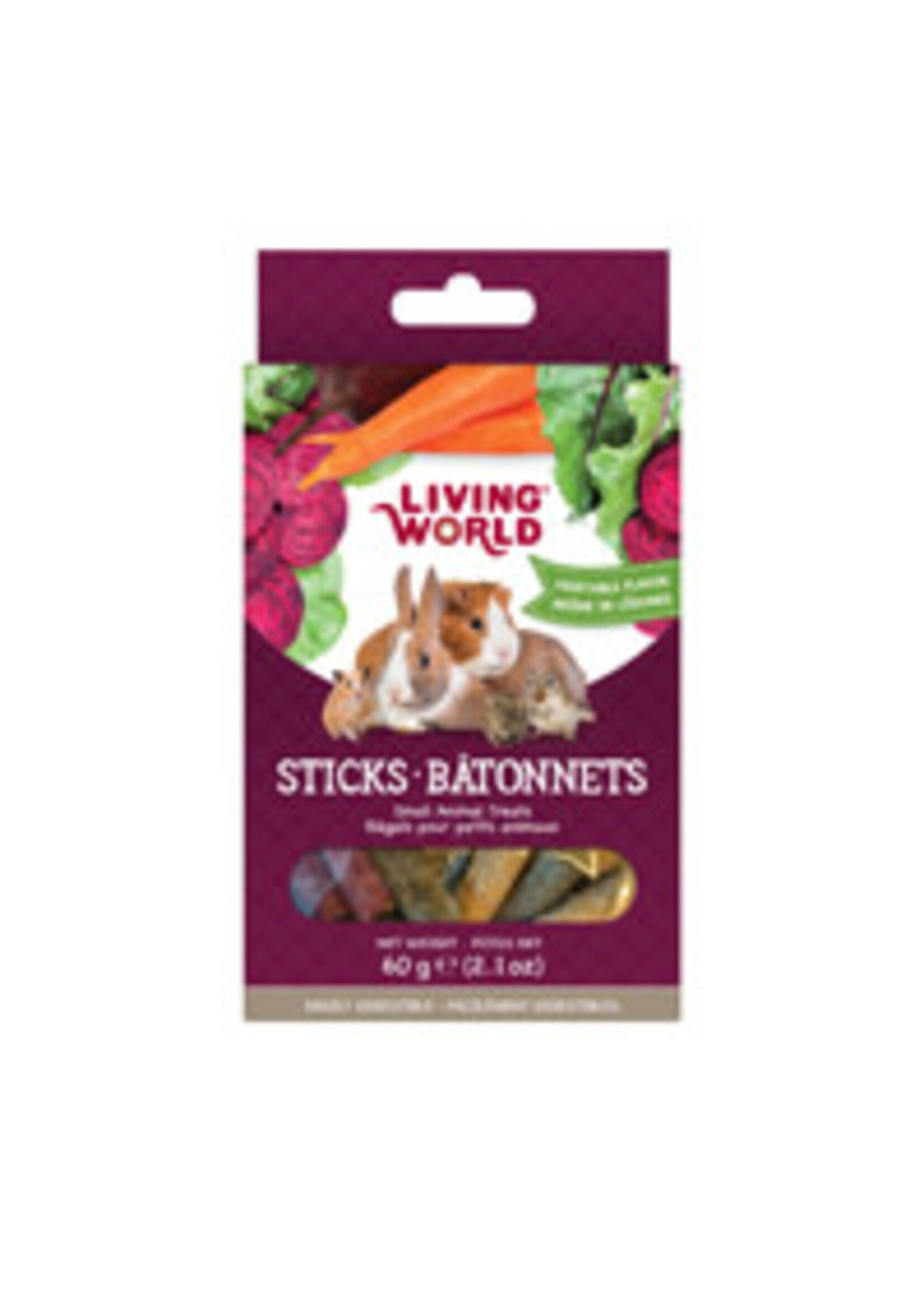 Living World Living World Small Animal Sticks Vegetable 2.1oz