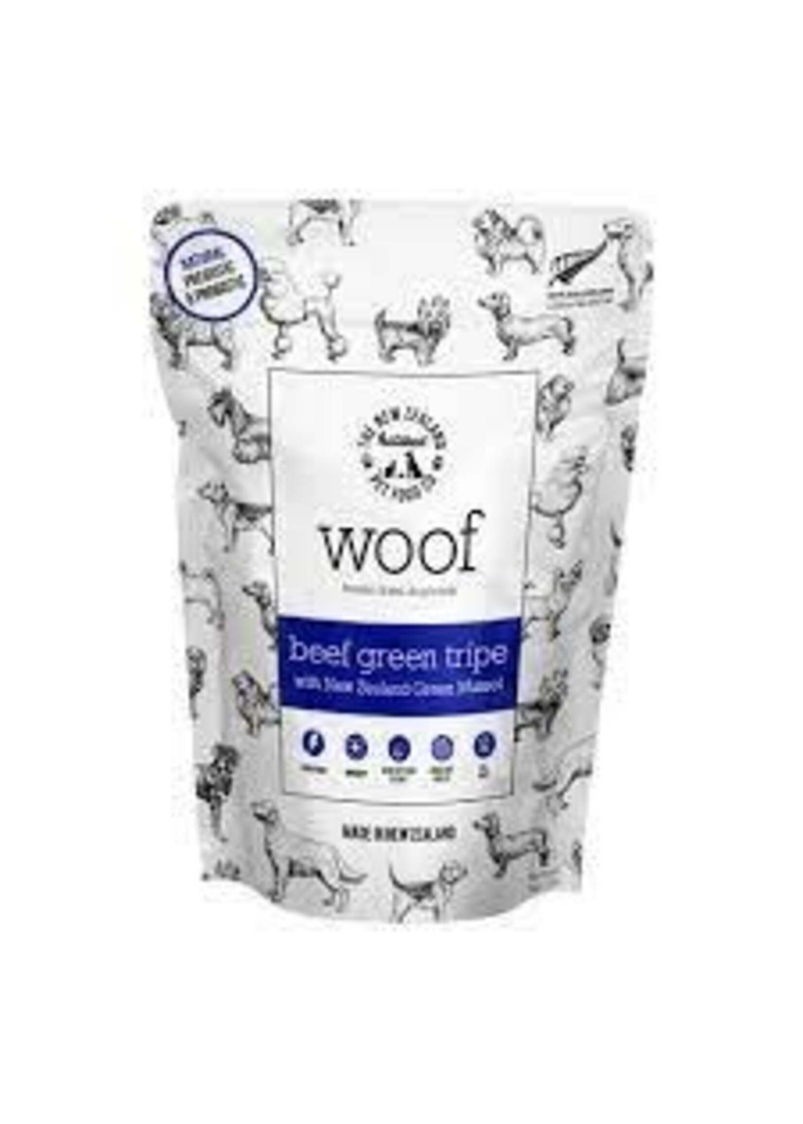New Zealand Natural Pet Food Co NZ Natural Pet Co Woof Beef Green Tripe Treat 40g