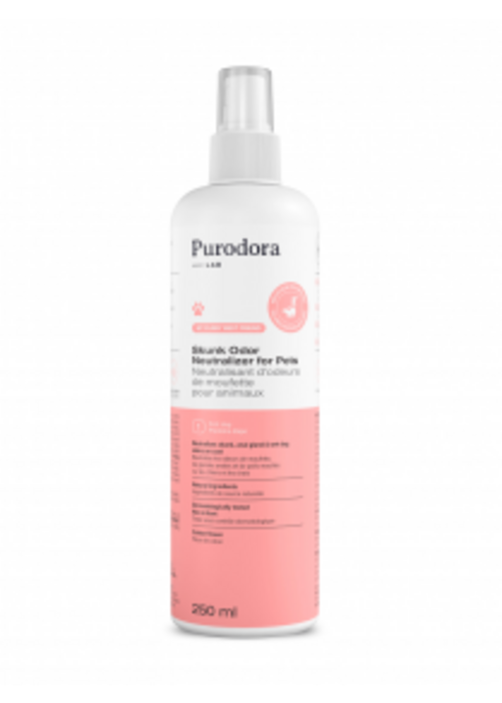 Purodora Purodora Skunk Odor Neutralizer for Pets 250ml Step 1