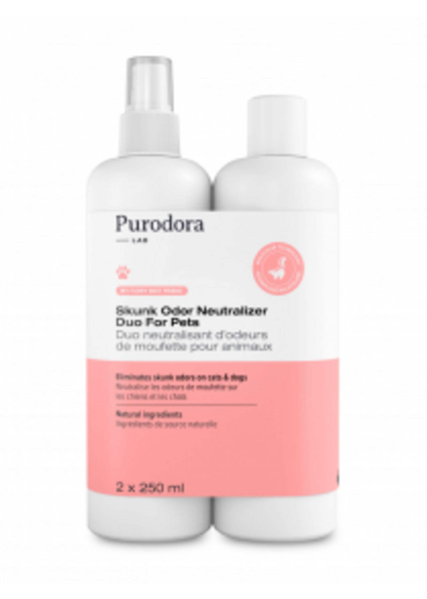 Purodora Purodora Skunk Odor Neutralizer Duo for Pets 2 x 250ml