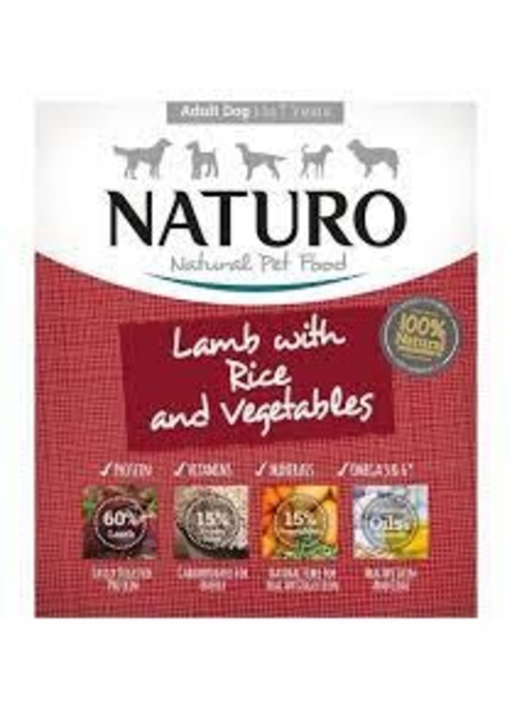 Naturo Naturo Dog Adult Lamb & Rice w/ Vegetables 400g
