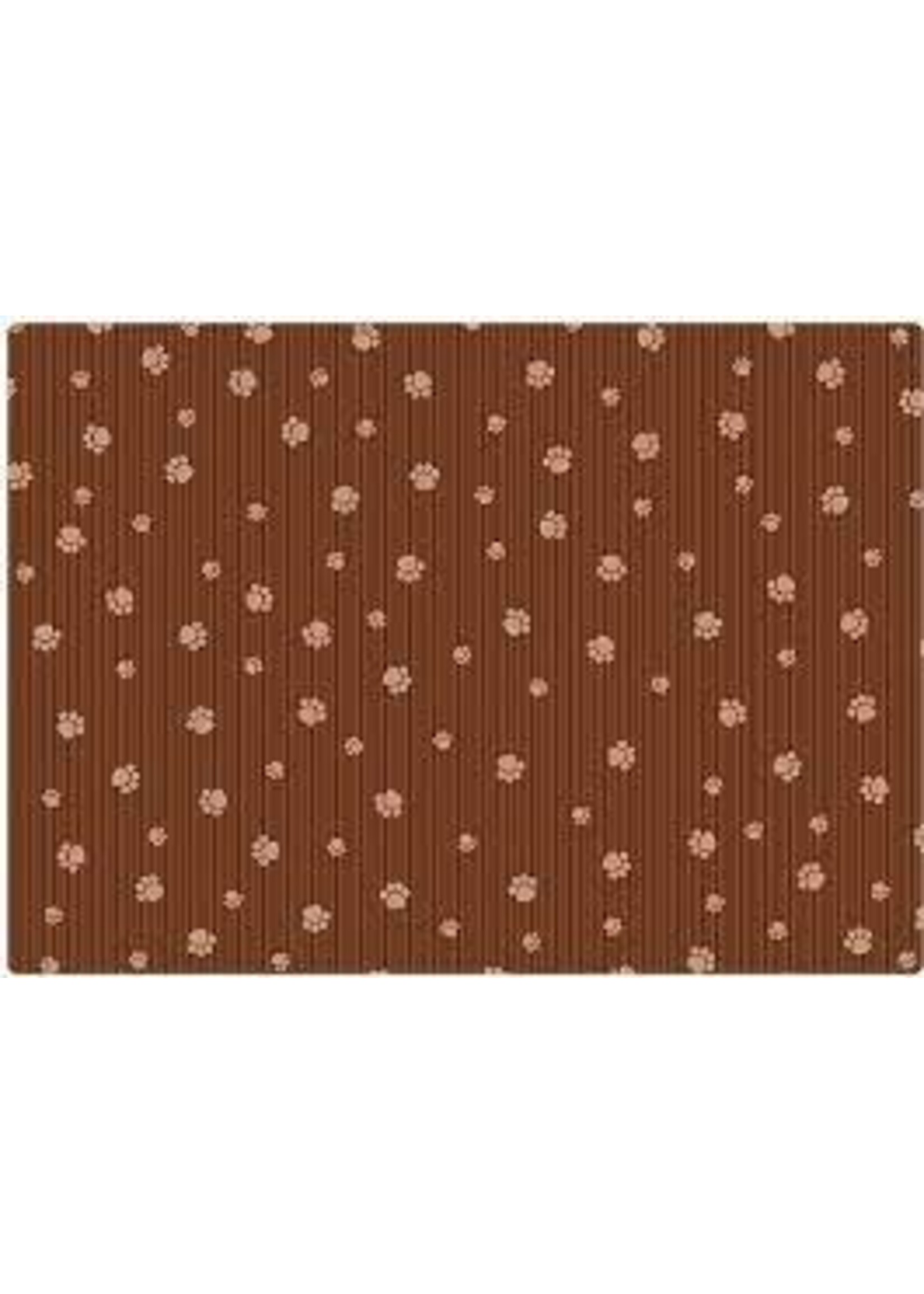 Drymate Drymate Cat Litter Mat Brown Stripe Tan Paw 28 x 36"