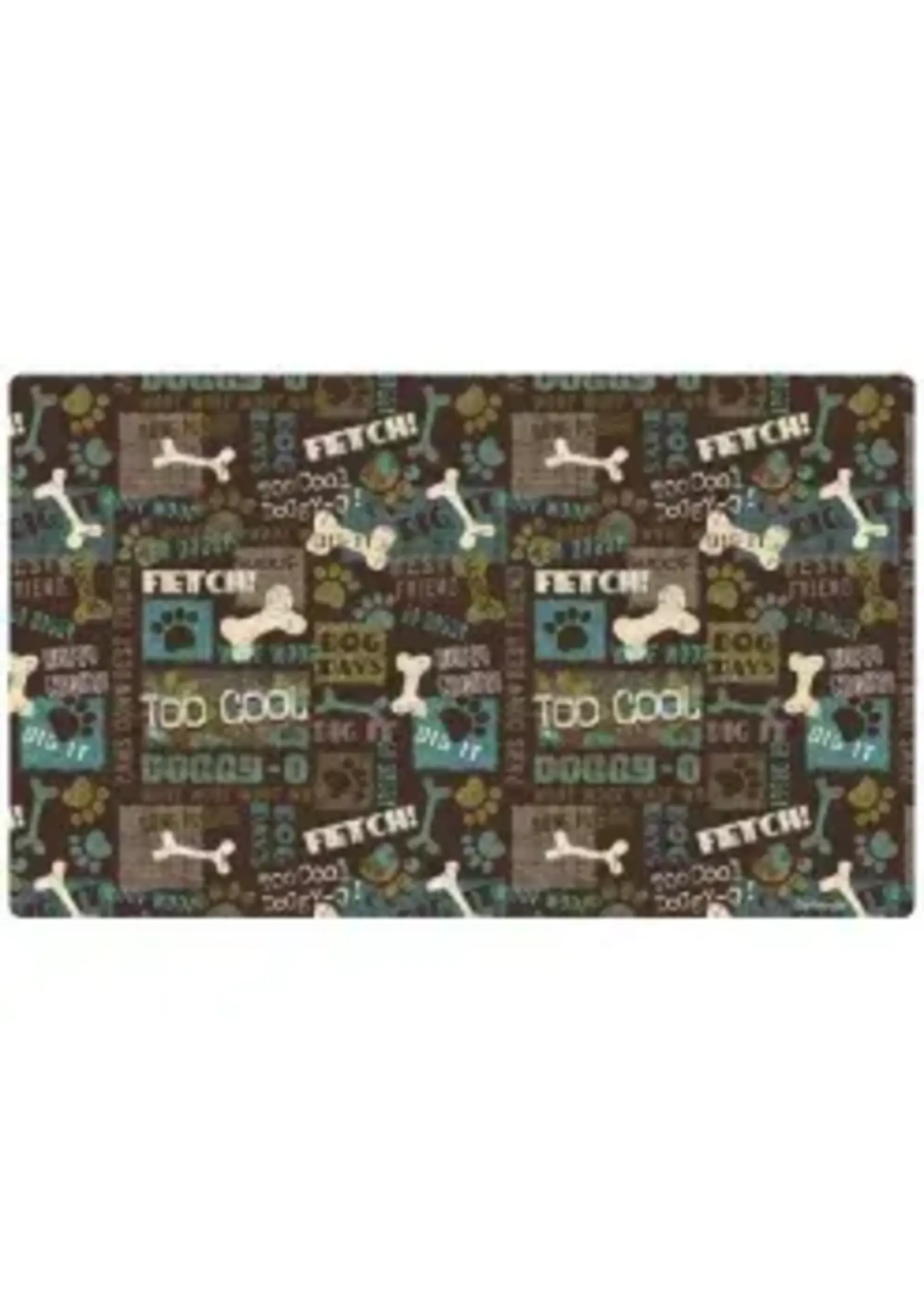 Drymate Drymate Pet Place Mat Green Best Friend 12 x 20"