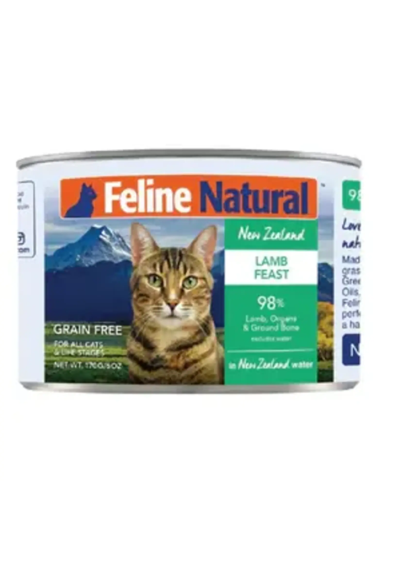 Feline Natural Feline Natural Can 170g /6oz Lamb Feast single