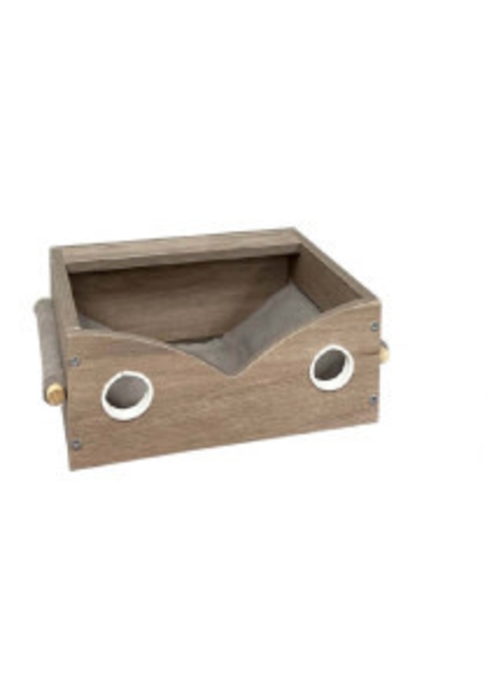 Budz Budz Wall Mounted Cat Tree Grey 16 x 13 x 6"