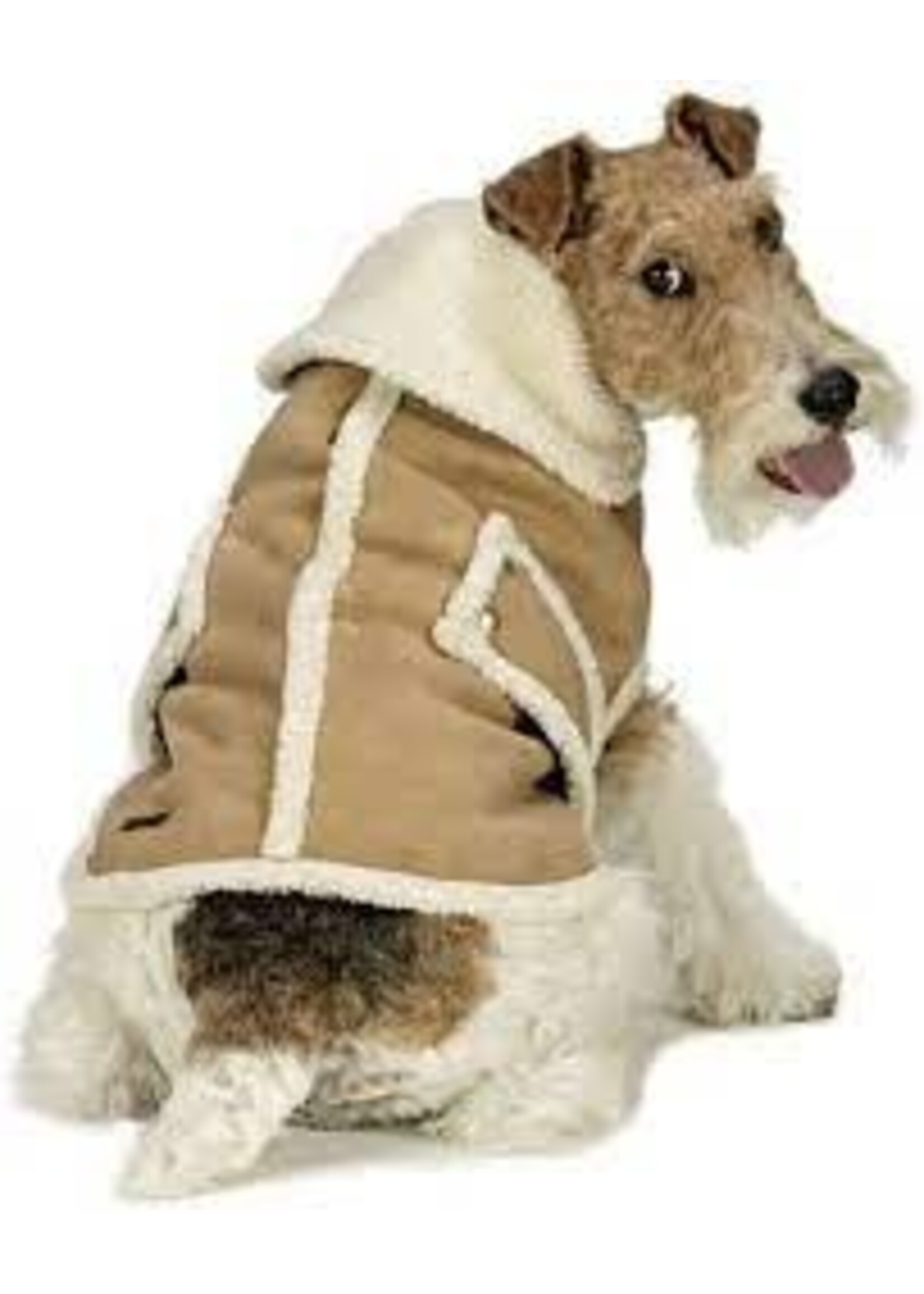 Fashion Pet Fashion Pet Shearling Suede  Jacket